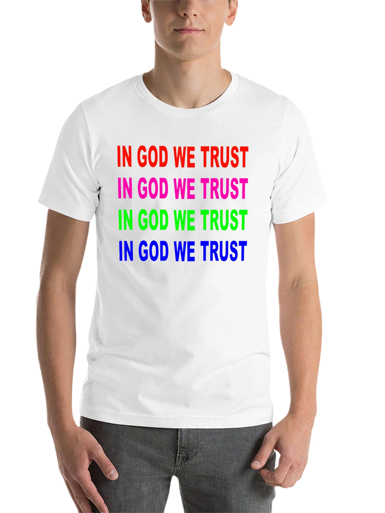 Black In God We Trust Graphic T-Shirt - Unisex view 14