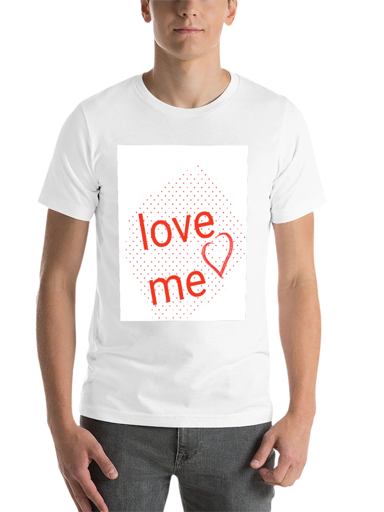 Black Love Me Graphic Tee - Black Cotton Blend Shirt view 14