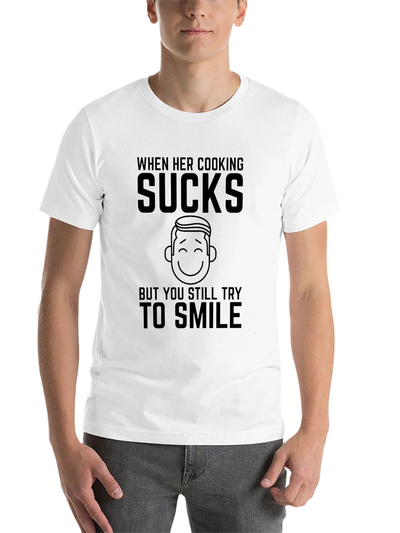 Black Cooking Sucks Humor T-Shirt - Men's Black Tee view 14