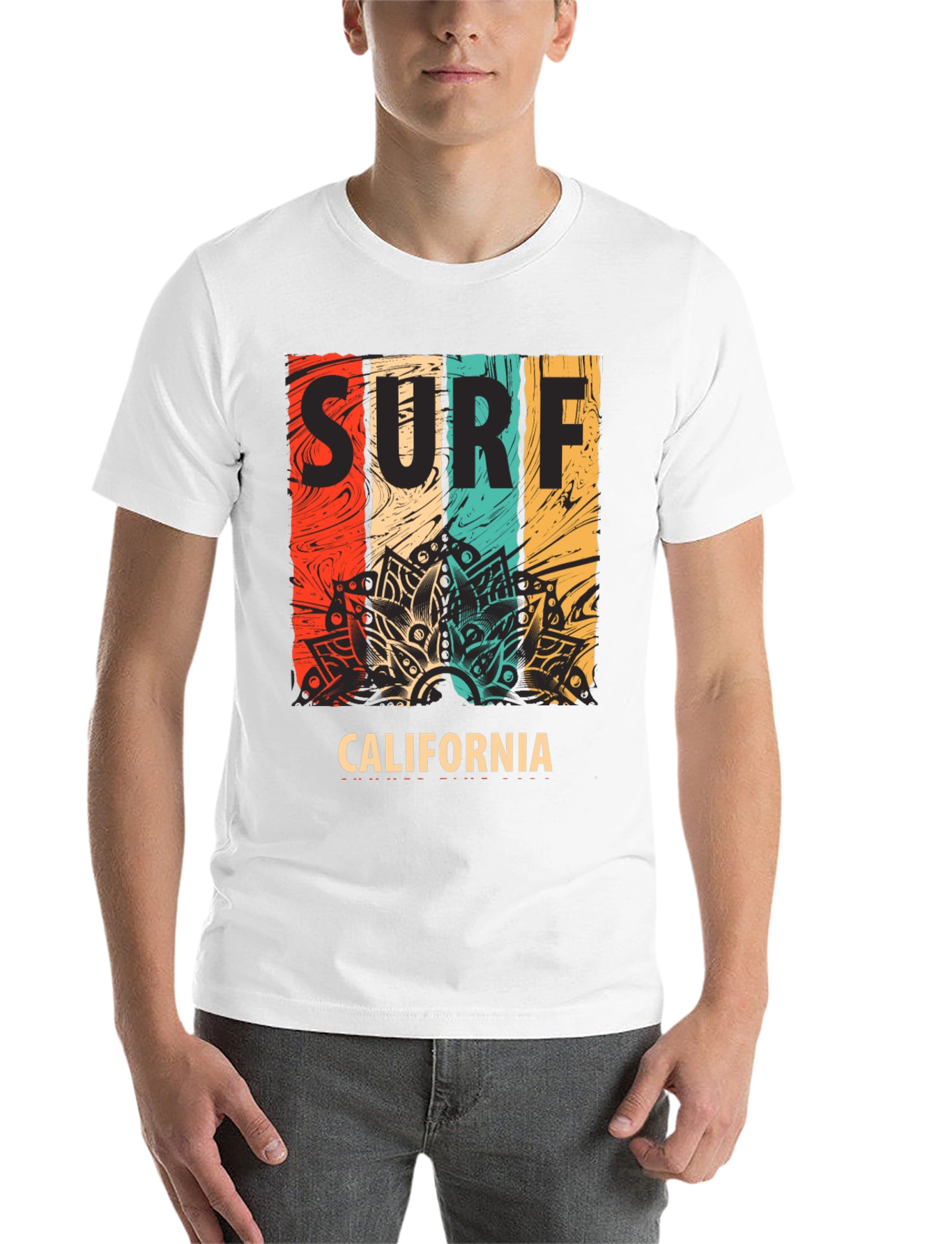 Black Surf California Graphic Tee view 14