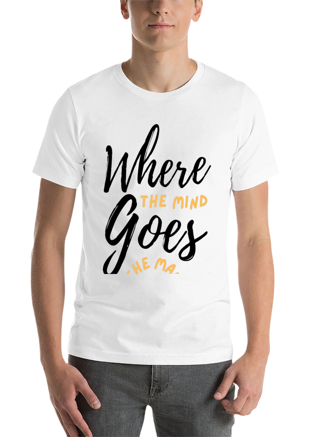 Black Where The Mind Goes T-Shirt - Inspirational Tee view 14