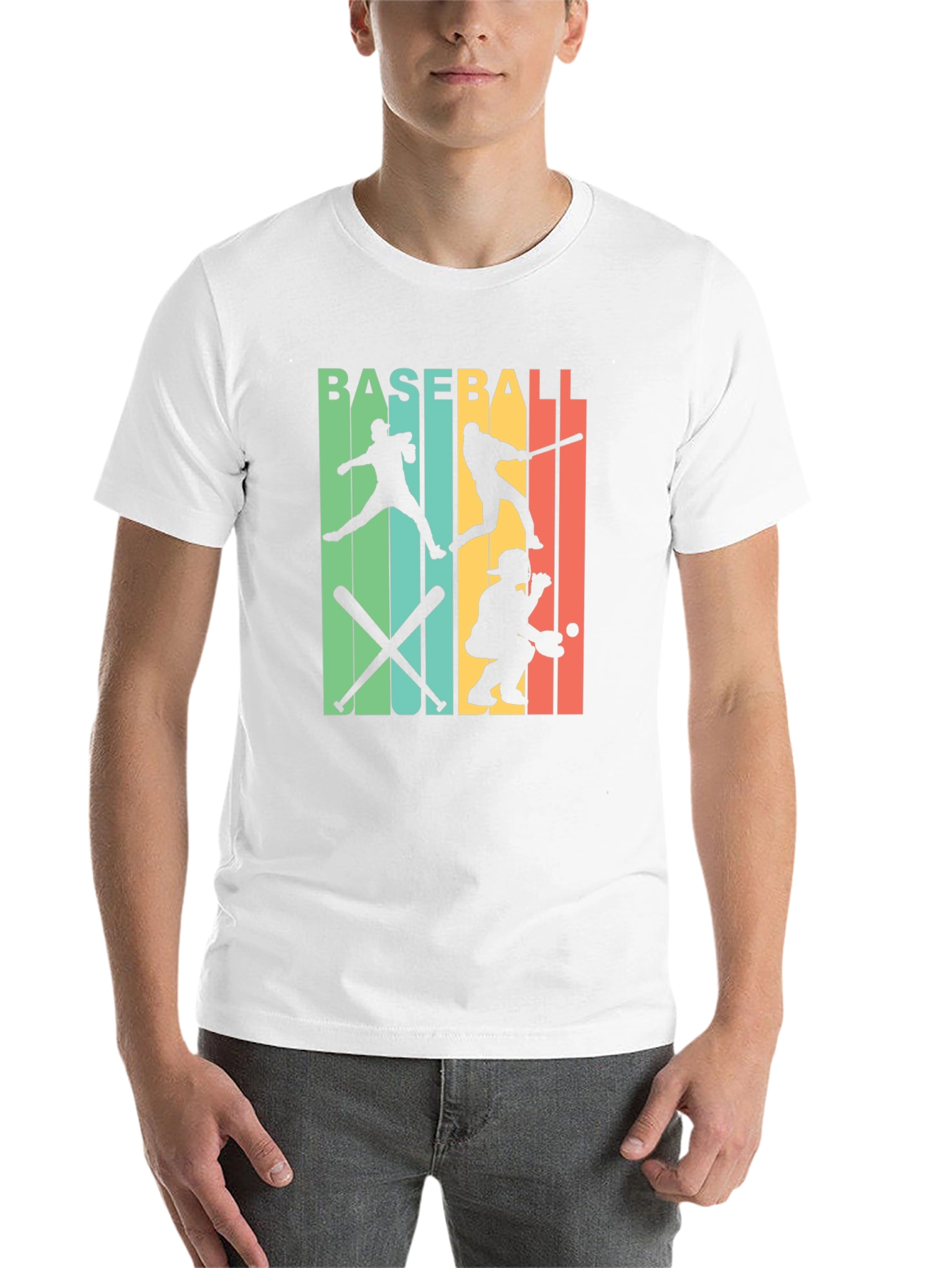 Black Retro Baseball T-Shirt view 14
