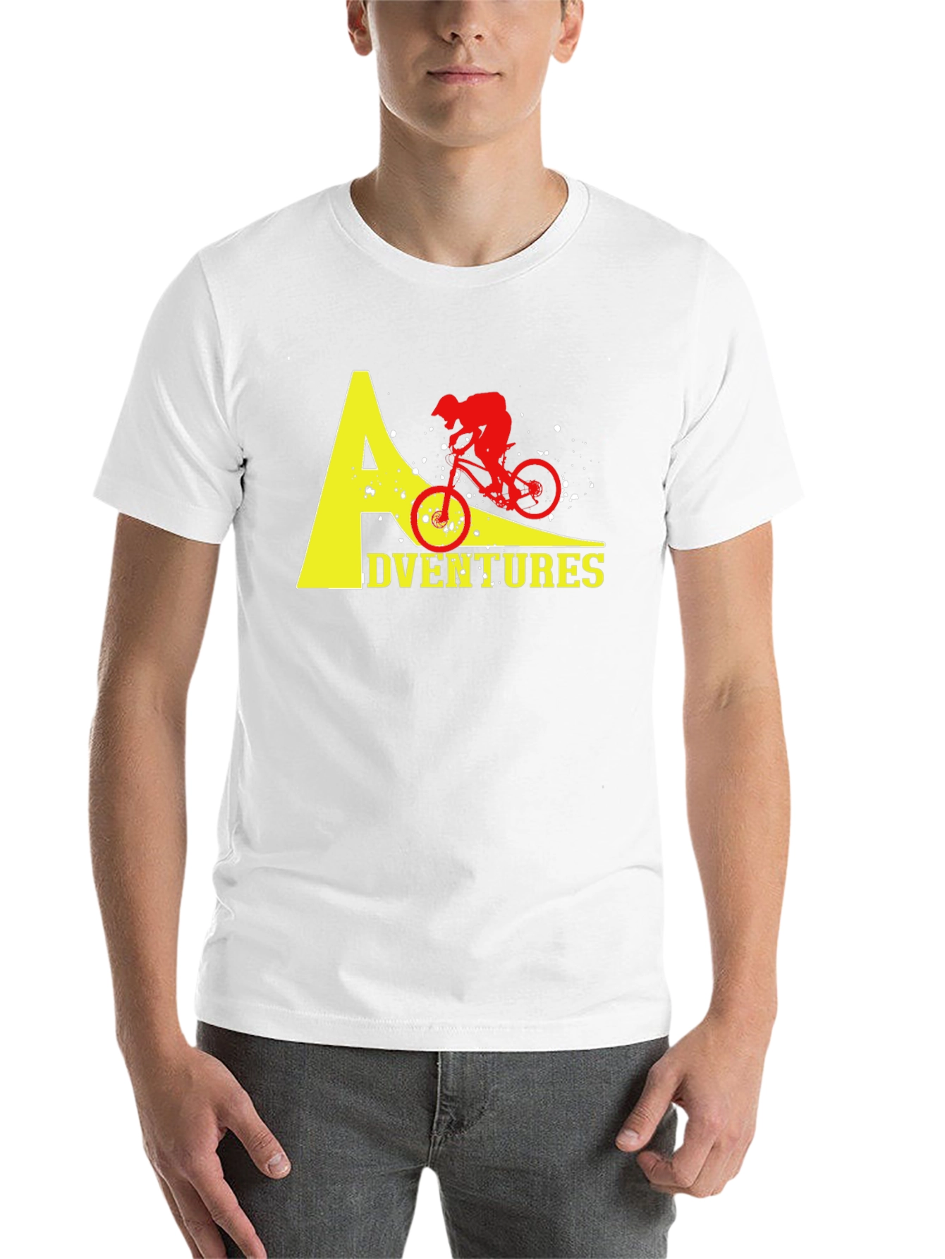 Black Adventure Biker T-Shirt - Black Cotton Tee view 14