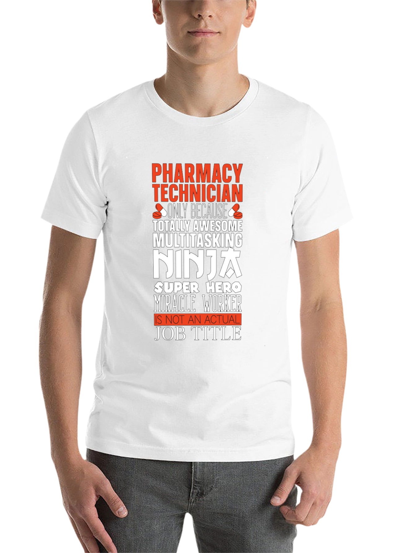 Black Pharmacy Technician Novelty T-Shirt view 14