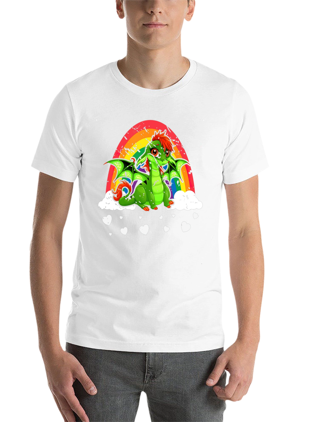 Rainbow Dragon Graphic T-Shirt - 14