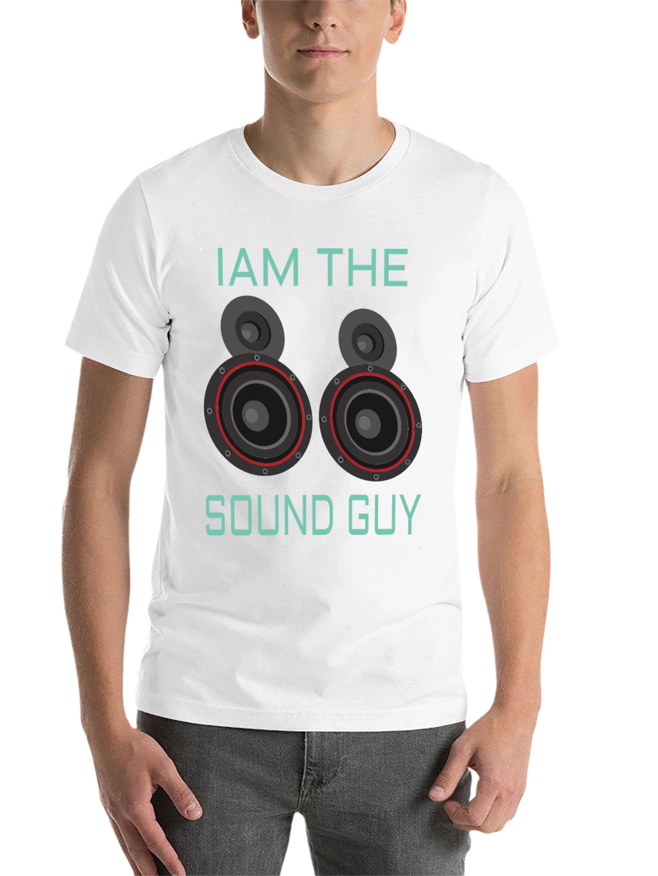 Black Sound Guy Graphic T-Shirt - Music Lover Tee view 14