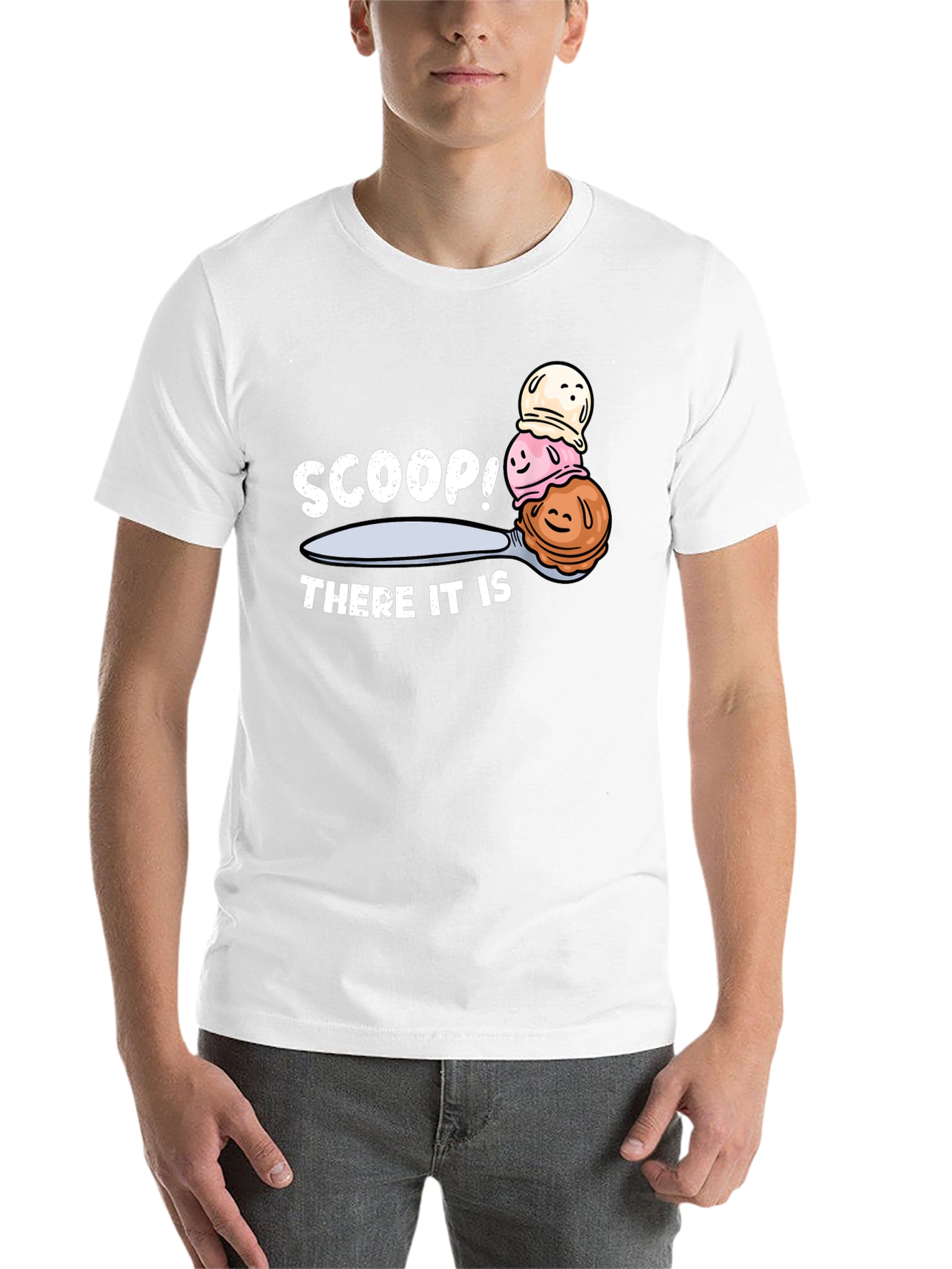 Black Scoop! There It Is Ice Cream T-Shirt view 14