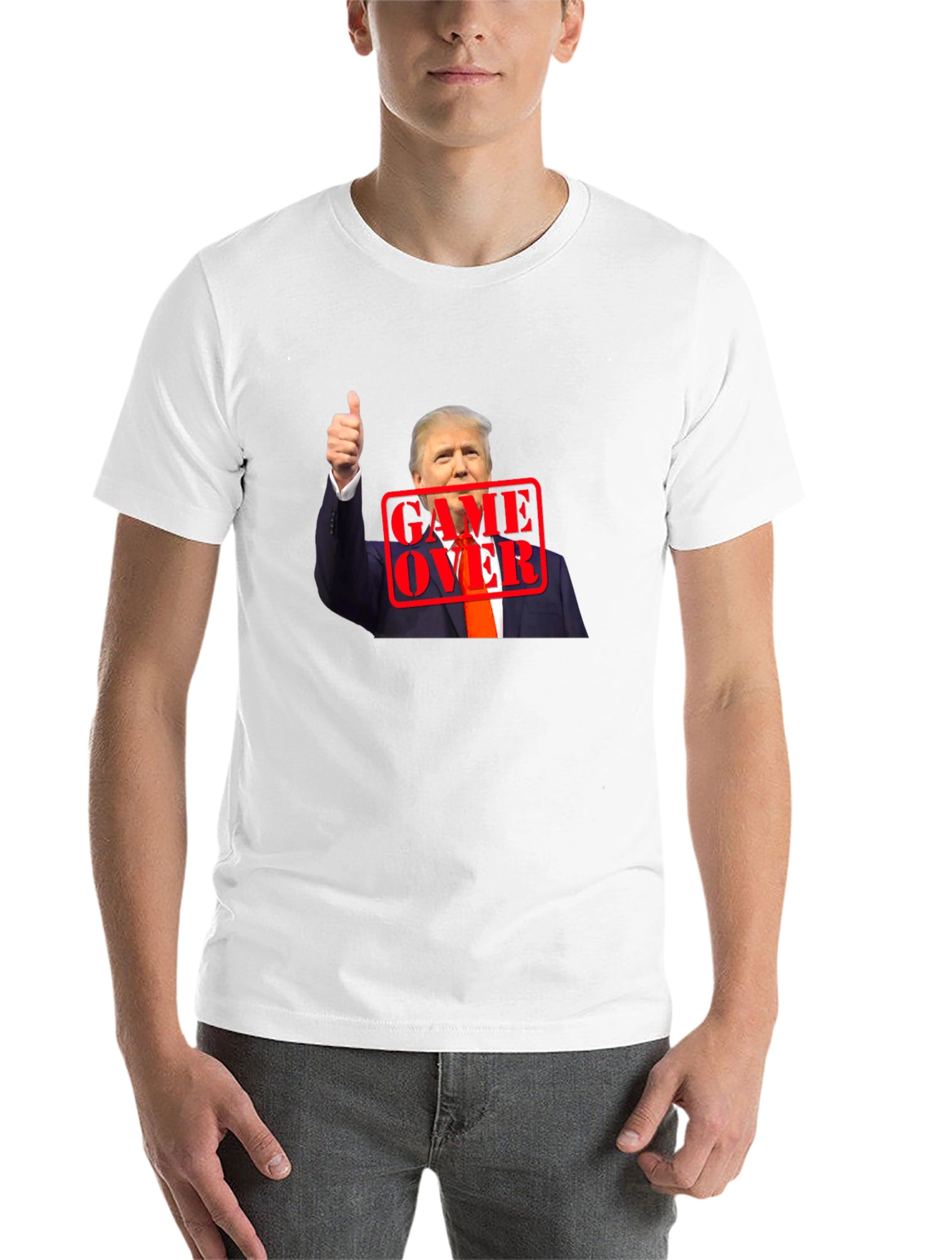Black Trump Game Over Graphic Tee view 14