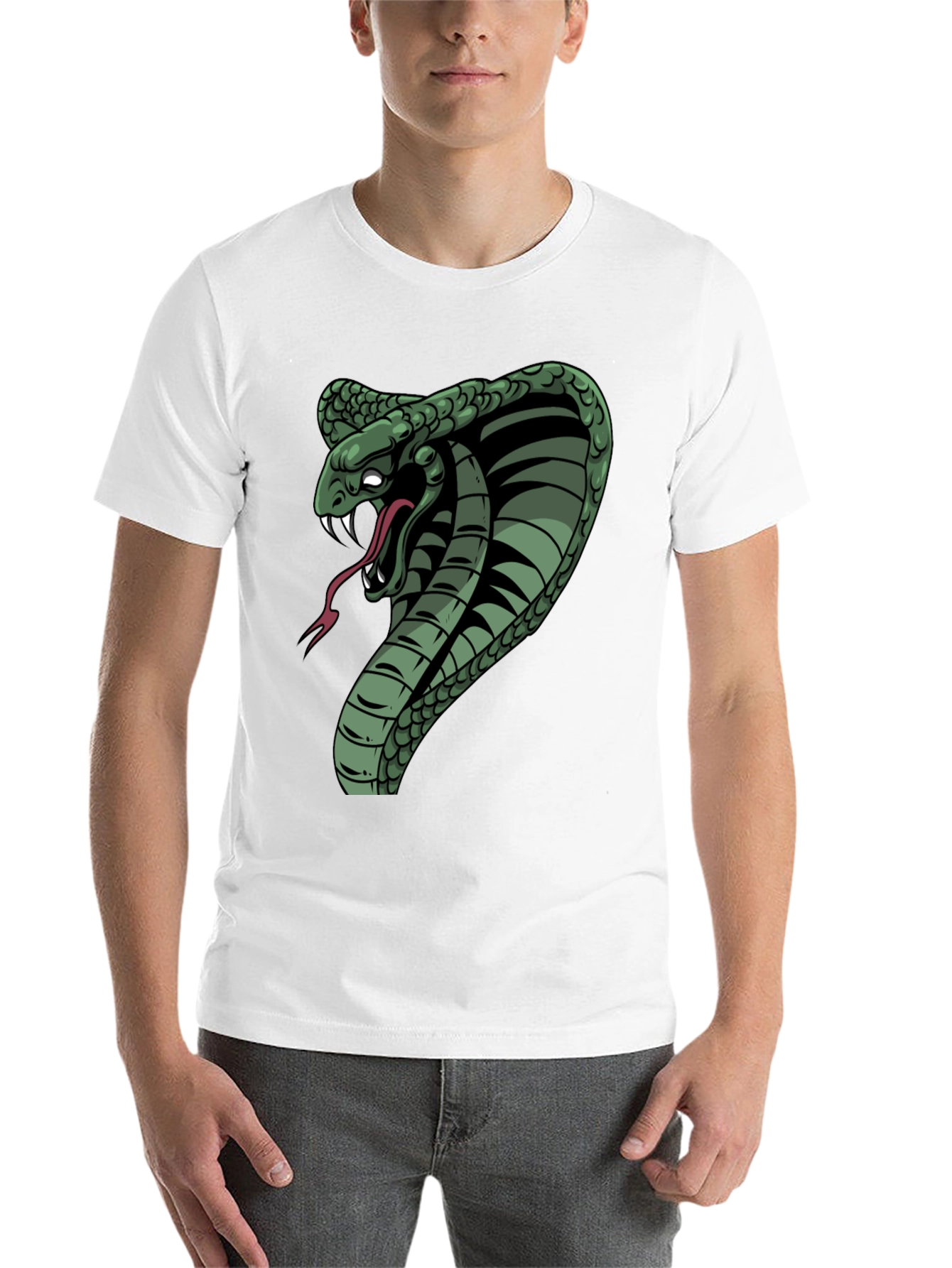 Black Cobra Graphic Tee - Men's Black T-Shirt view 14