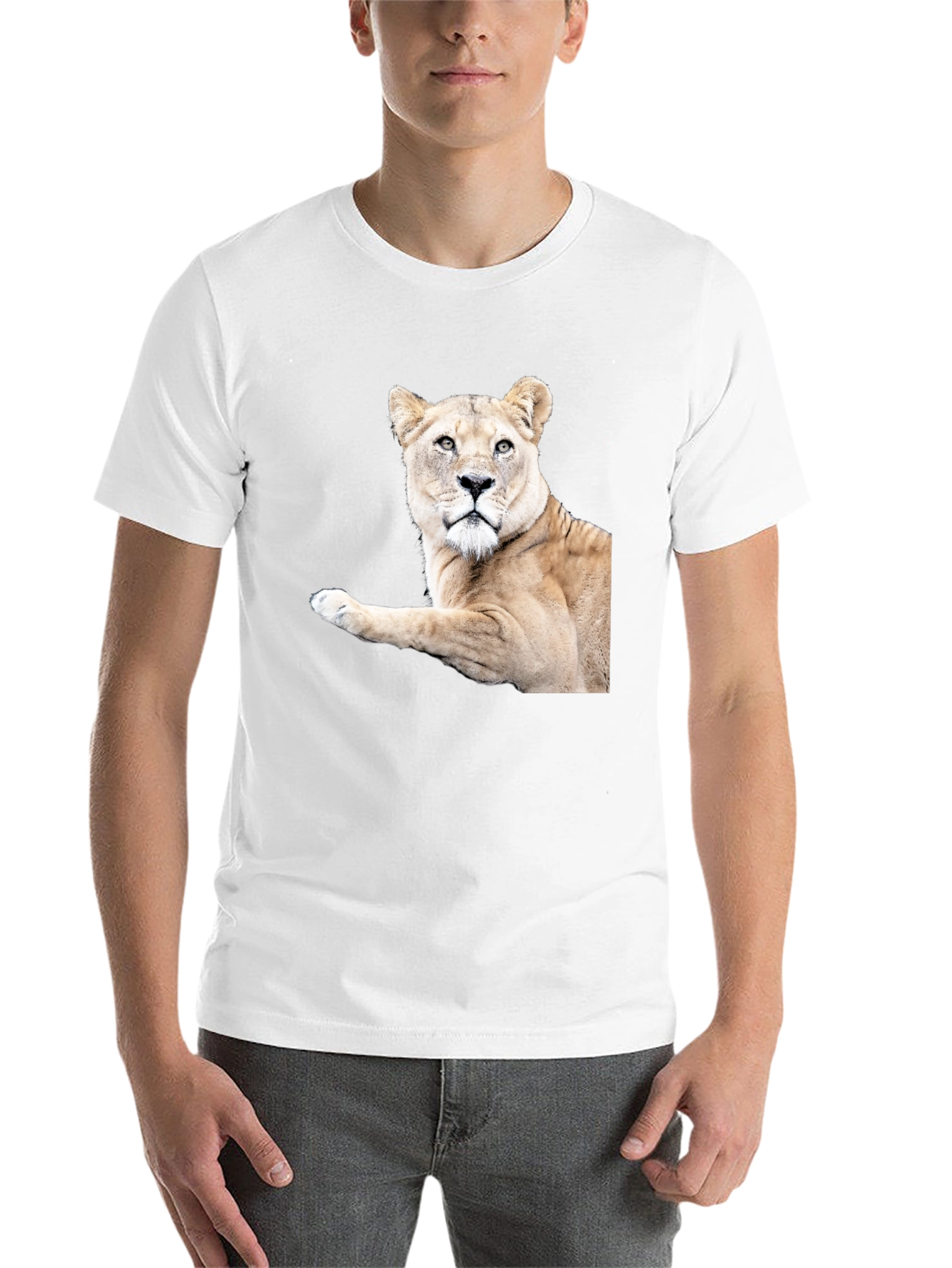 Black Lioness Graphic Tee - Black Unisex T-Shirt view 14