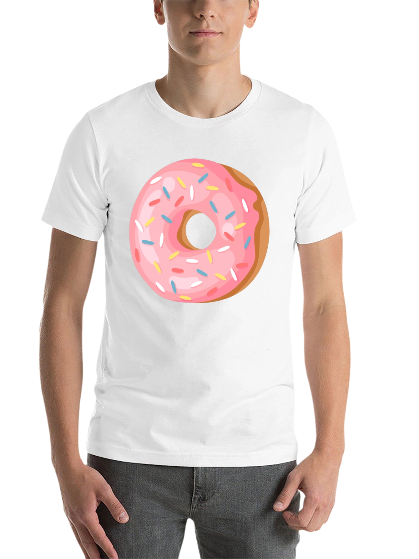 Black Donut Graphic Tee - Casual Black T-Shirt view 14