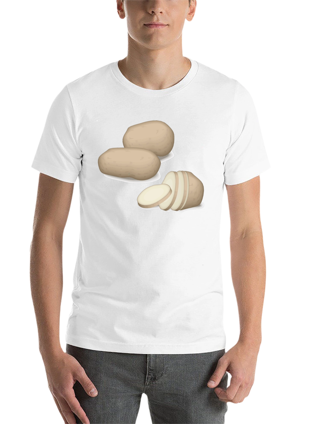 Black Potato Graphic Tee - Funny Foodie Shirt view 14