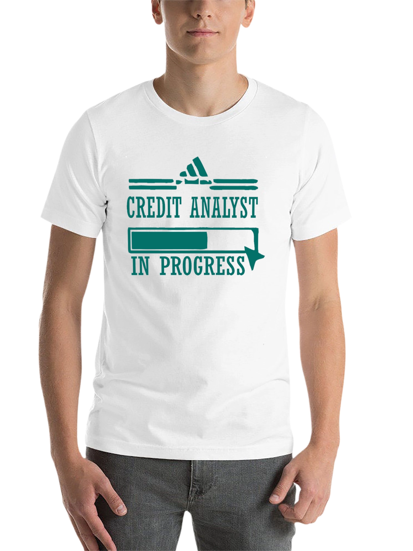 Black Credit Analyst In Progress Funny T-Shirt view 14