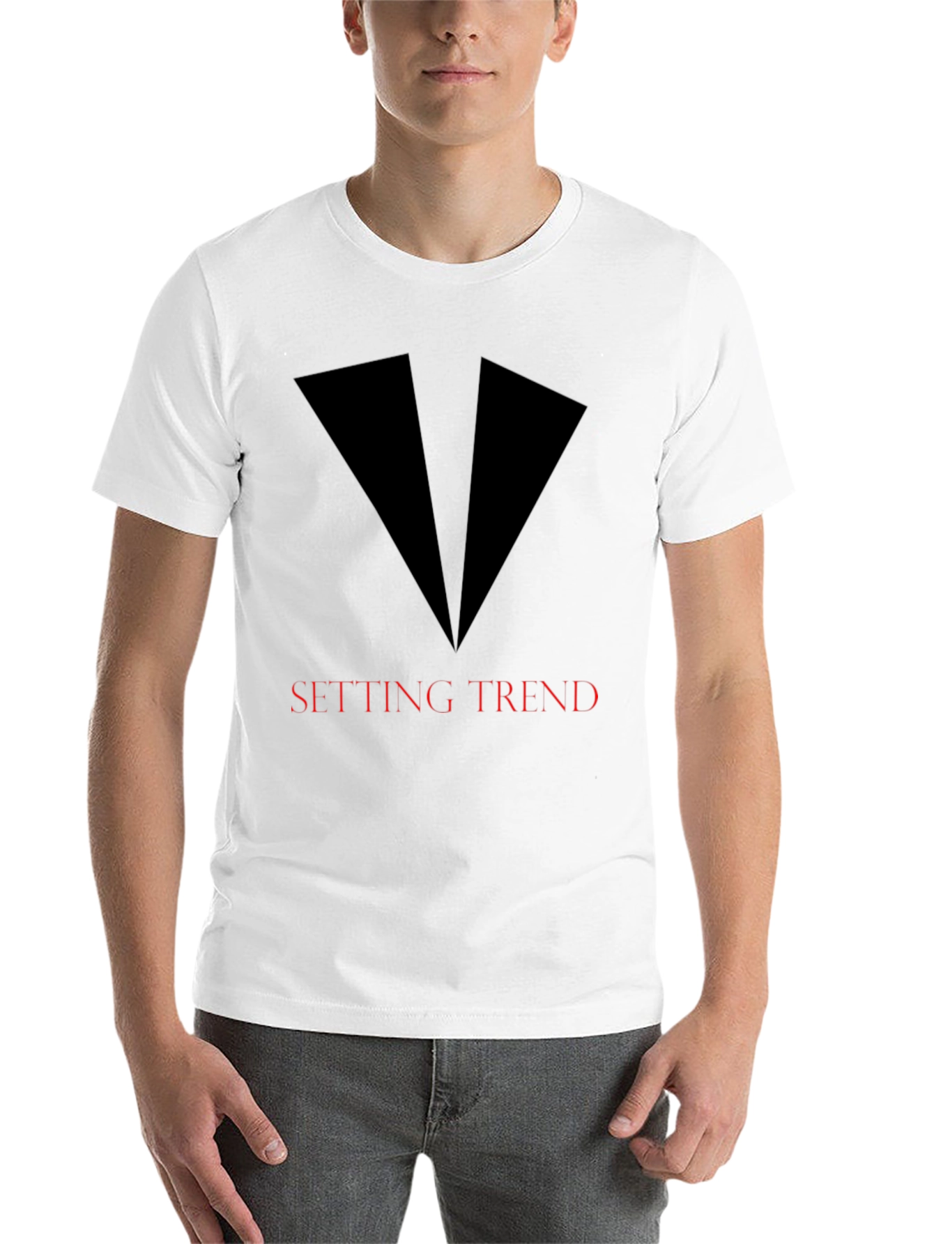 Black Setting Trend Graphic Tee - Sleek Black Design view 14