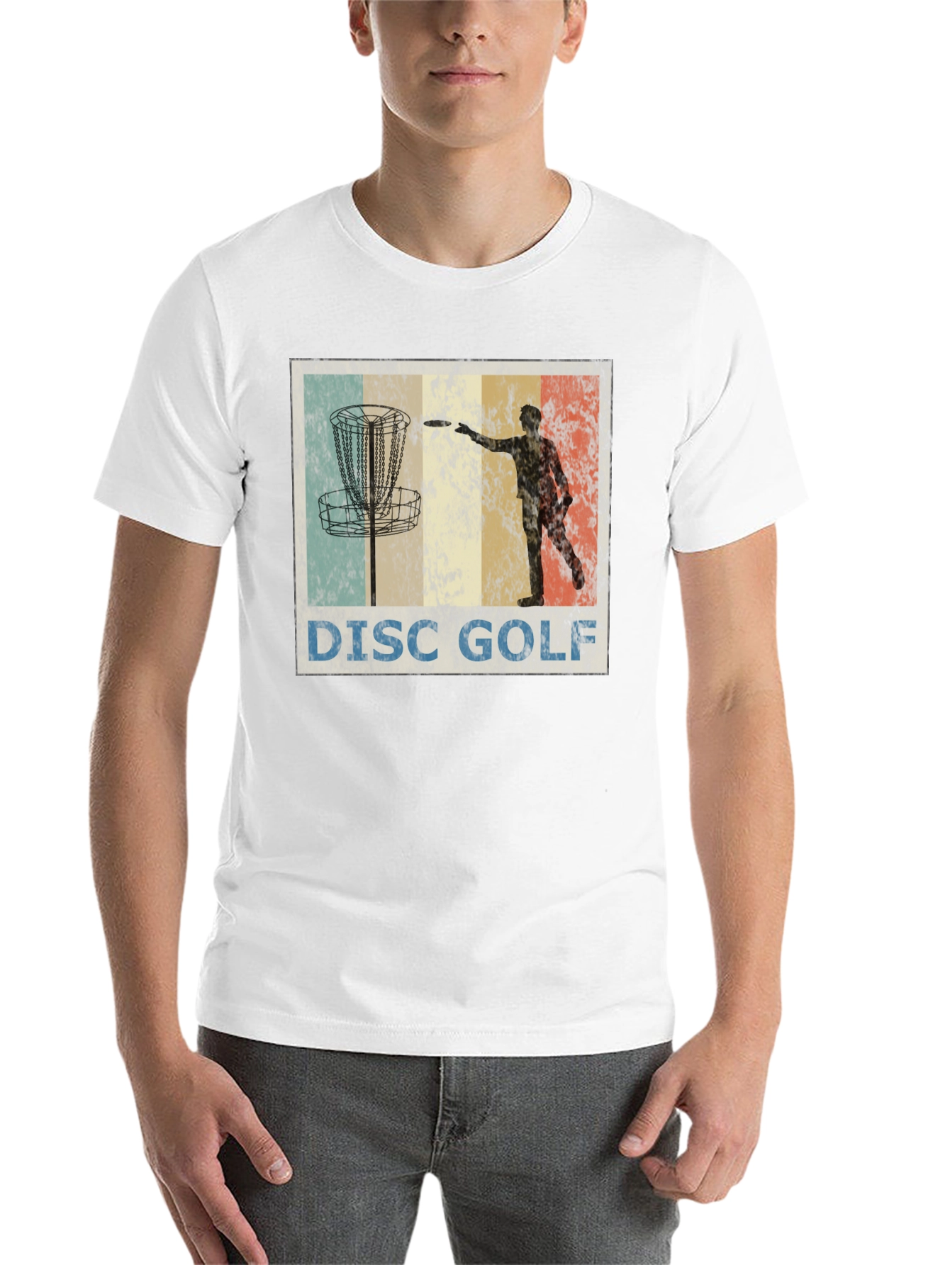 Black Vintage Disc Golf T-Shirt - Retro Style view 14