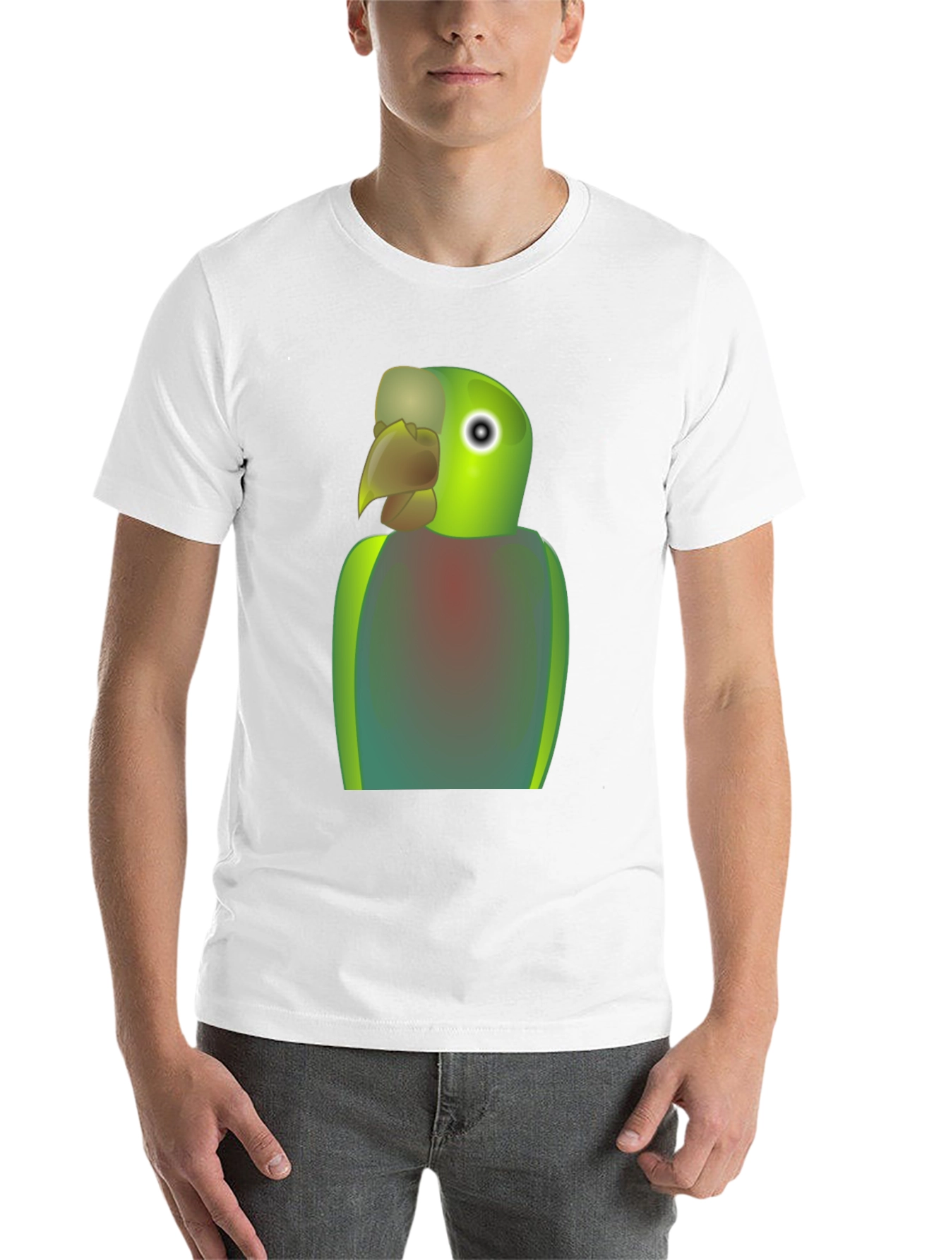 Parrot Graphic T-Shirt - Quirky Bird Lover Tee - 14