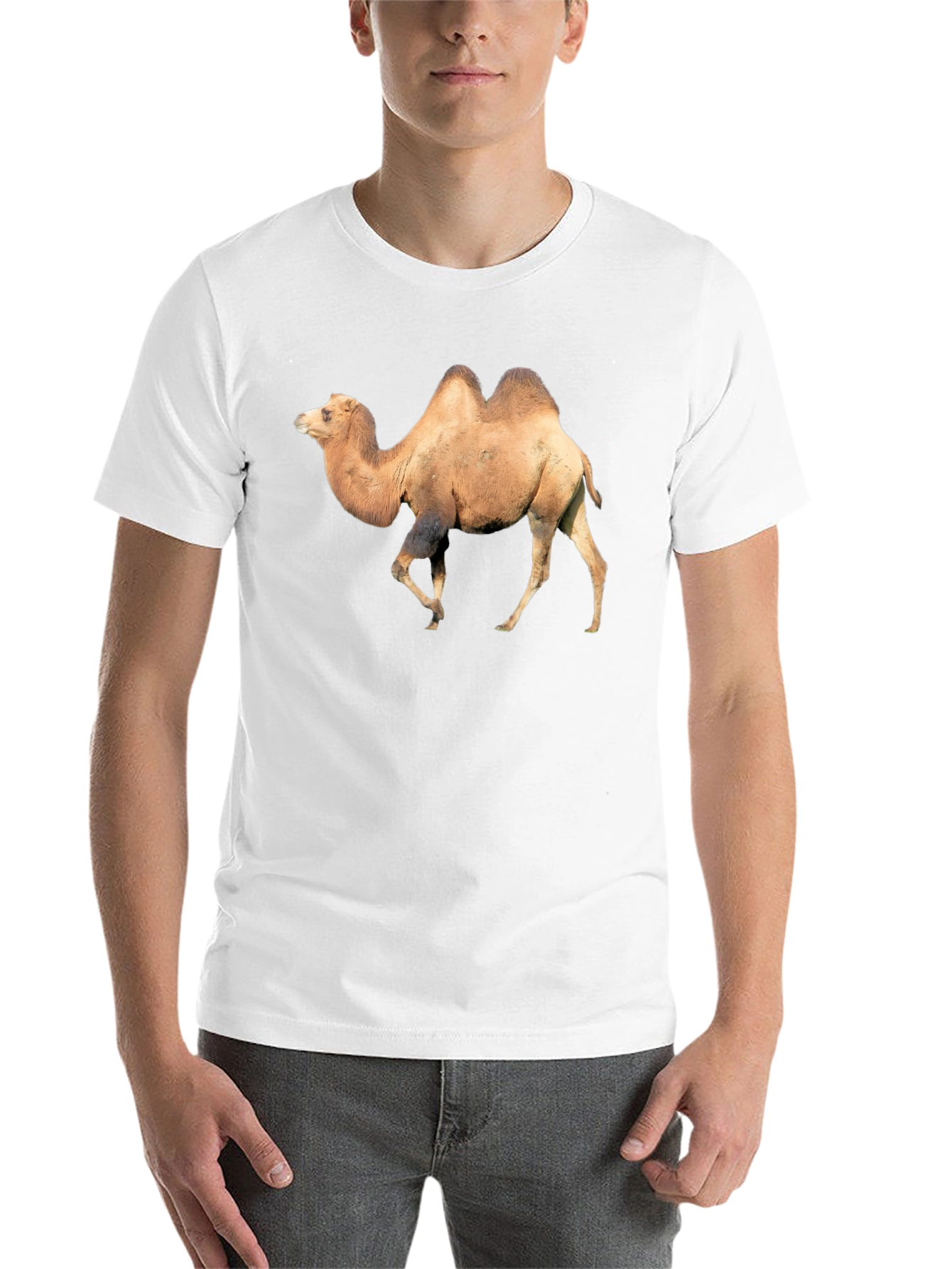 Black Camel Graphic Tee - Unique Animal Print T-Shirt view 14