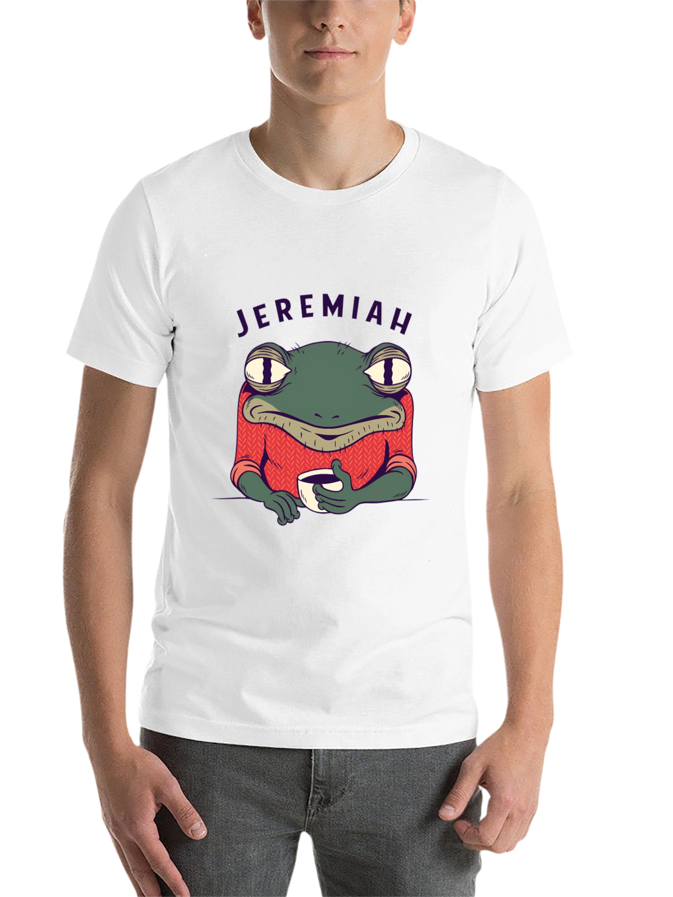 Black Jeremiah Frog Coffee T-Shirt view 14