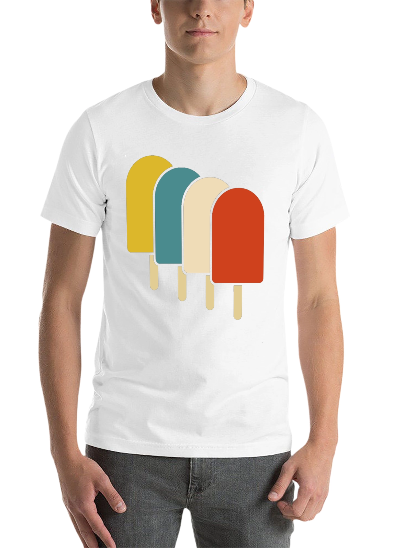 Black Retro Popsicle Graphic Tee - Cool Summer Vibes! view 14