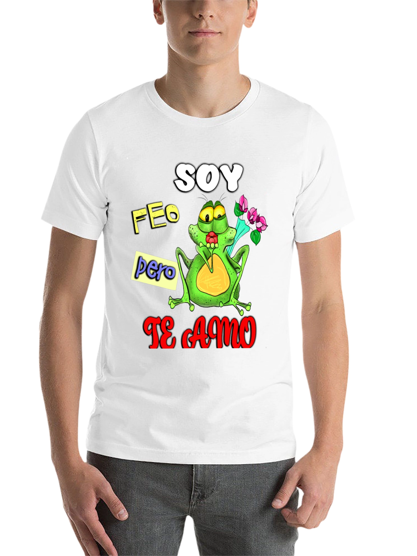 Black Soy Feo Pero Te Amo Frog Graphic Tee view 14