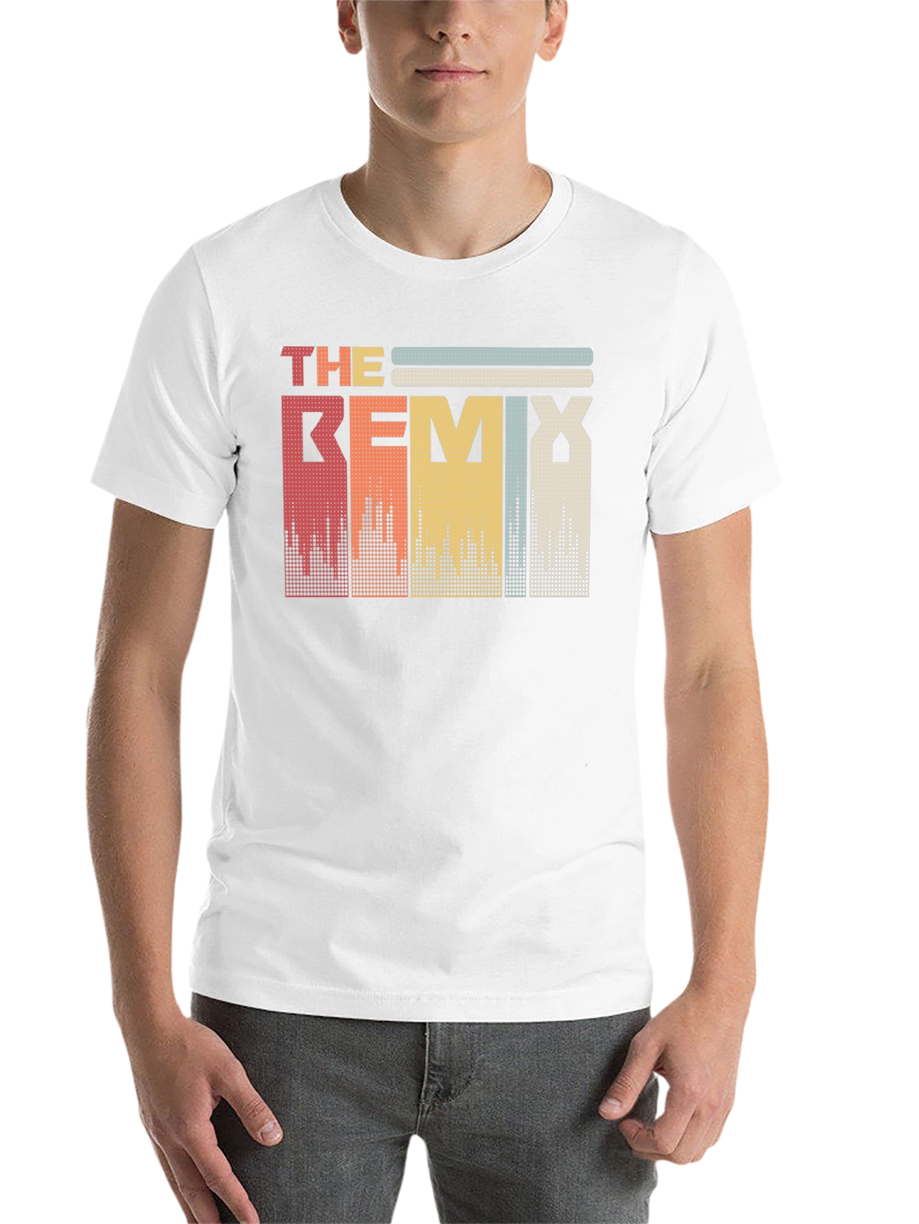 Black Retro Remix Graphic T-Shirt view 14