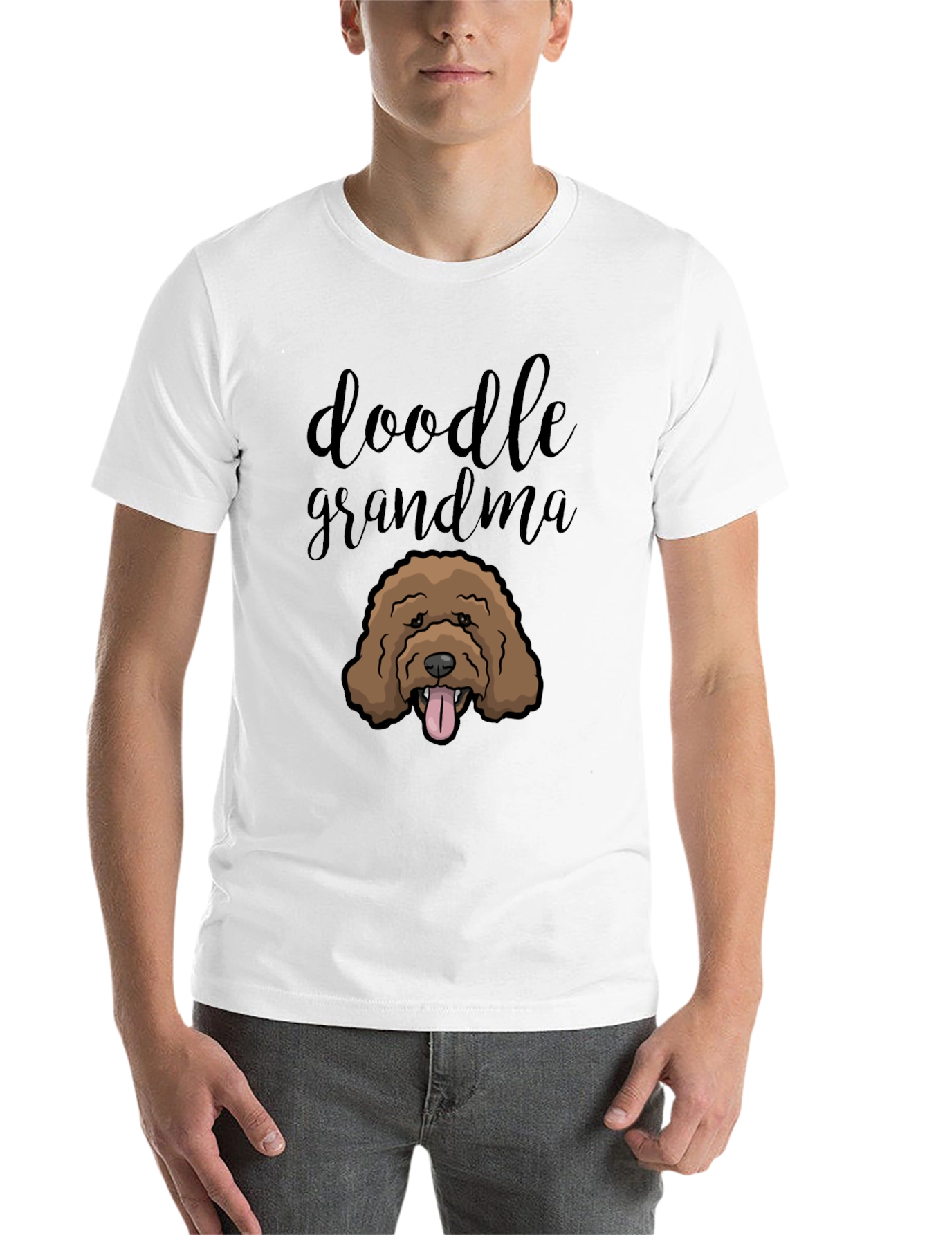 Black Doodle Grandma T-Shirt - Dog Lover Tee view 14