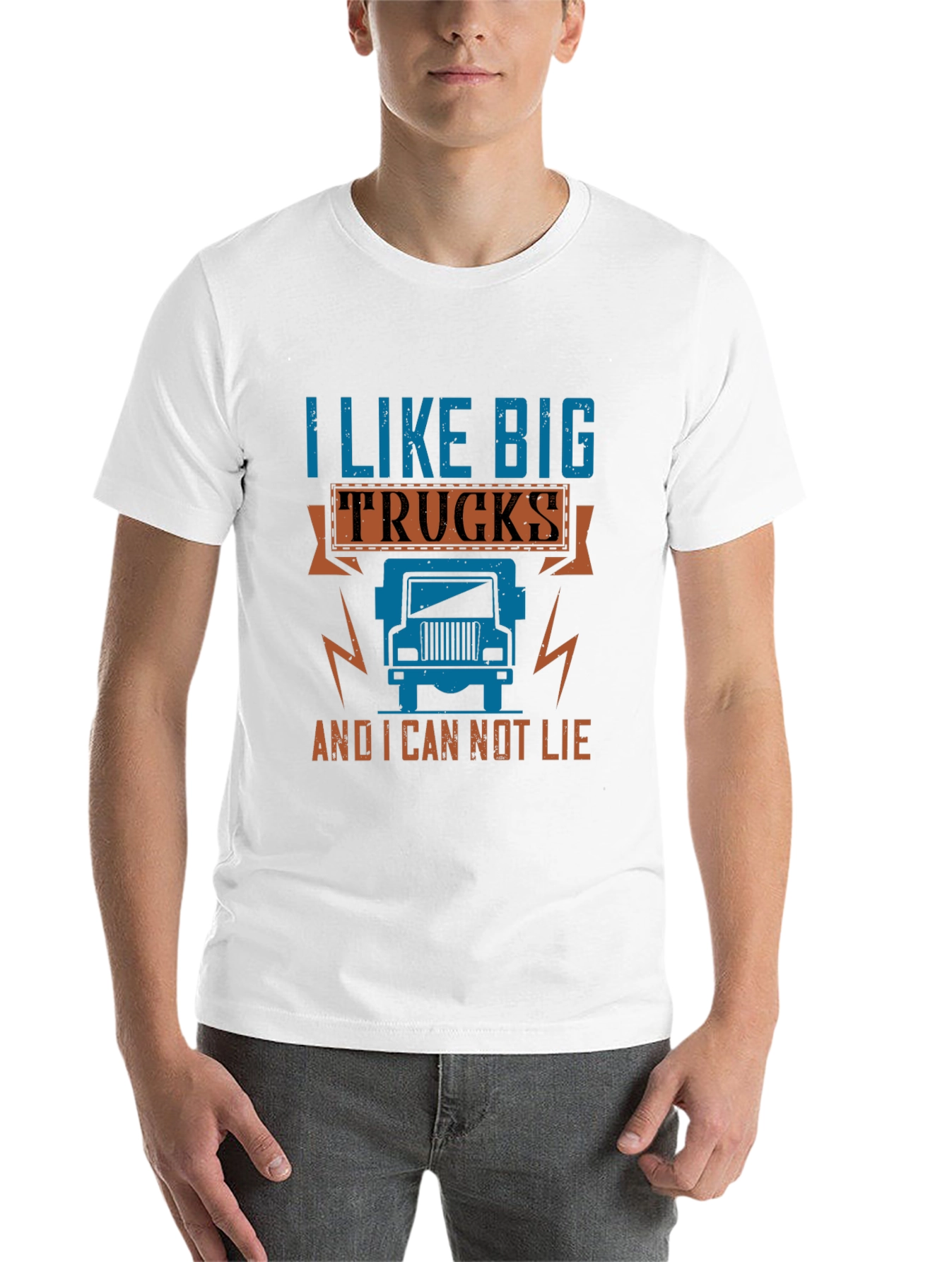 Black I Like Big Trucks T-Shirt - Novelty Graphic Tee view 14