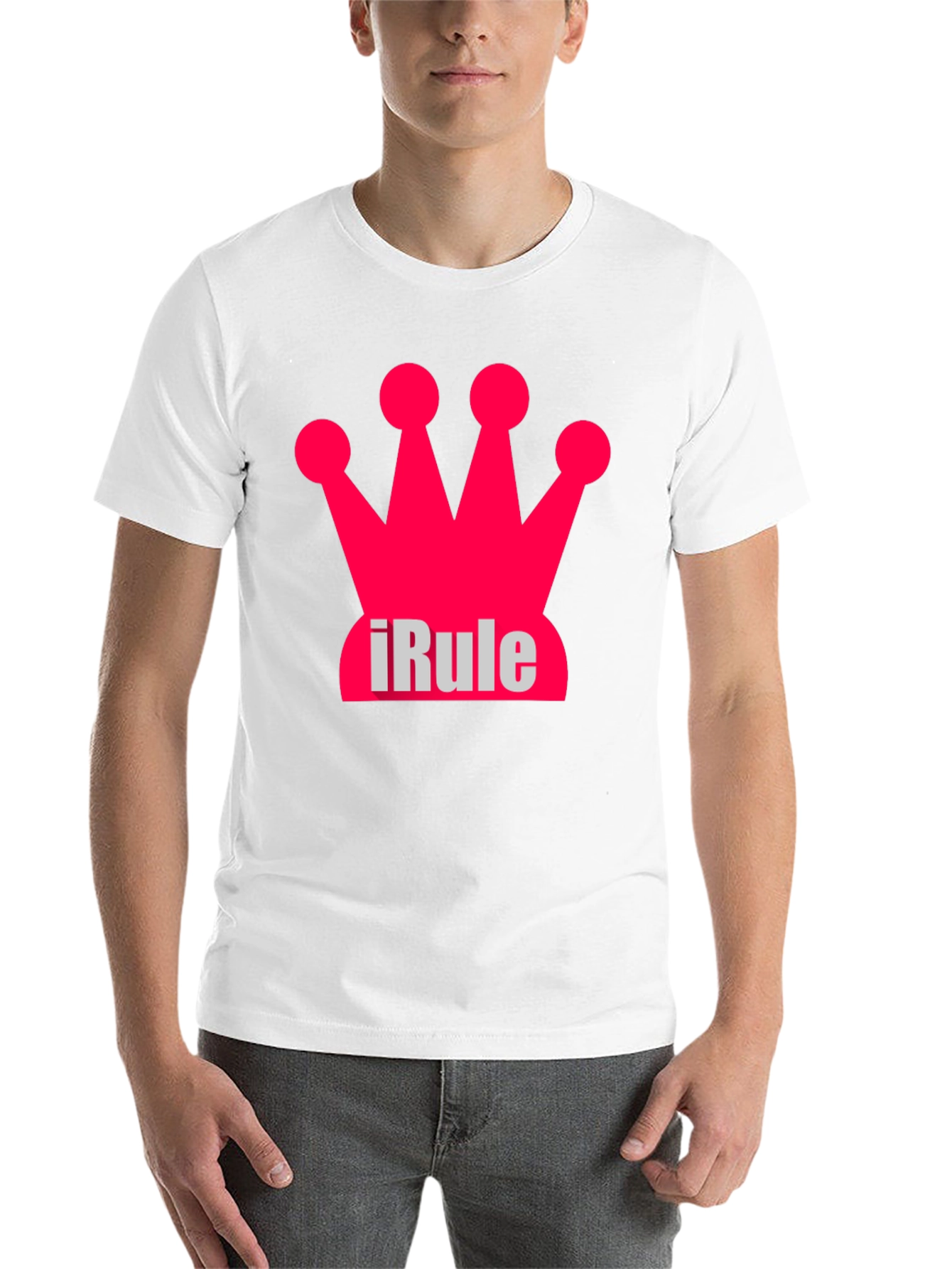 Black iRule Crown Black T-Shirt - Unique Design view 14