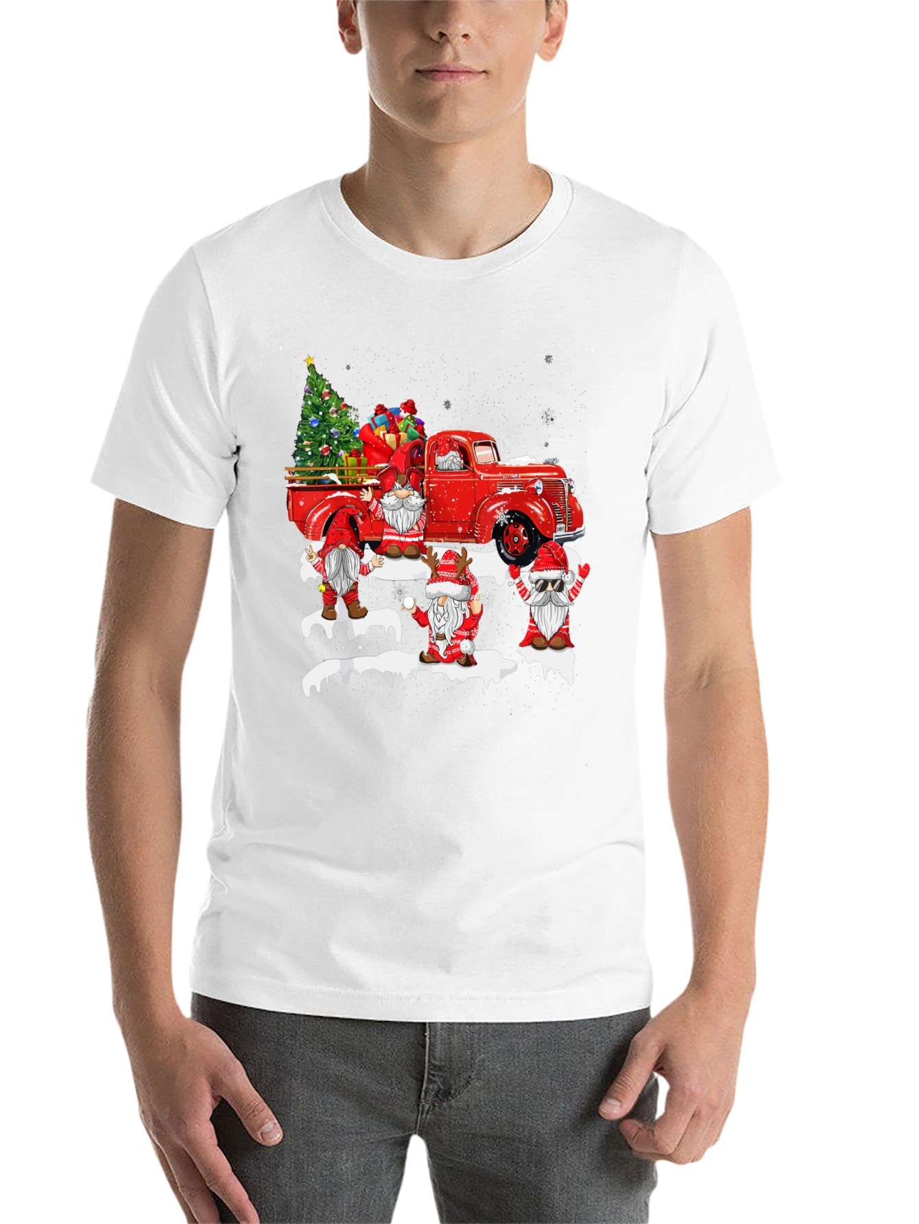 Christmas Gnome Truck T-Shirt - 14