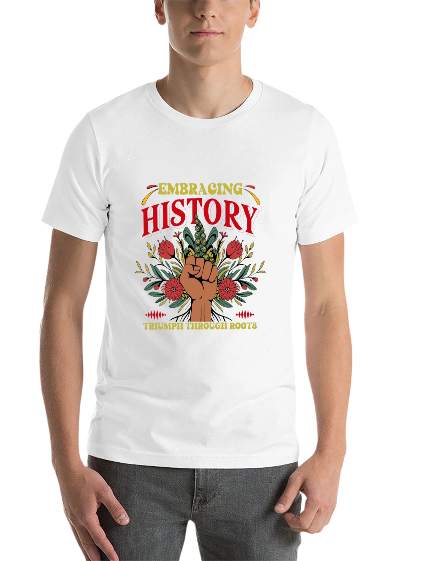 Black Embracing History Graphic Tee view 14
