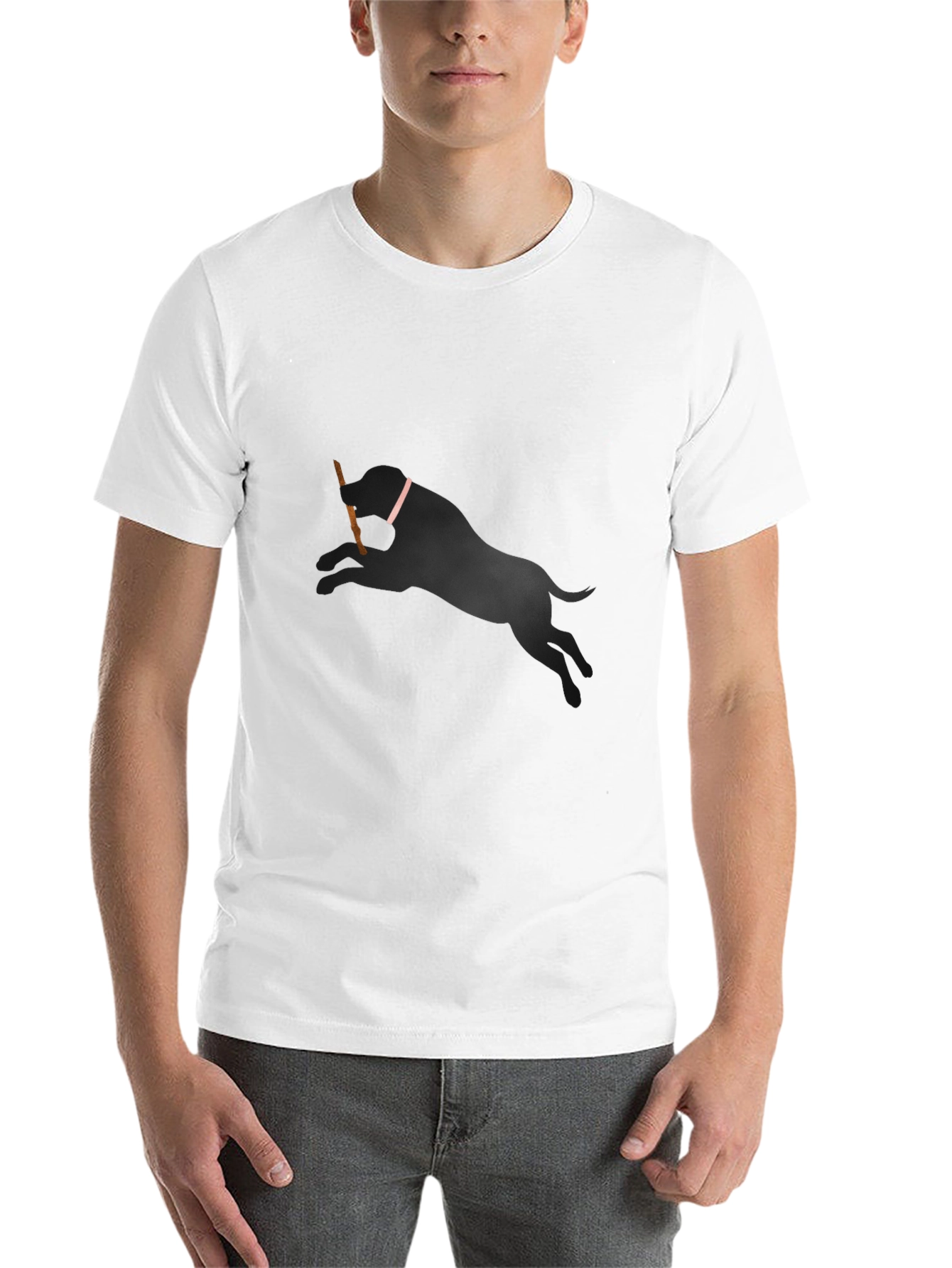Black Dog Lover T-Shirt - Black Cotton Blend view 14