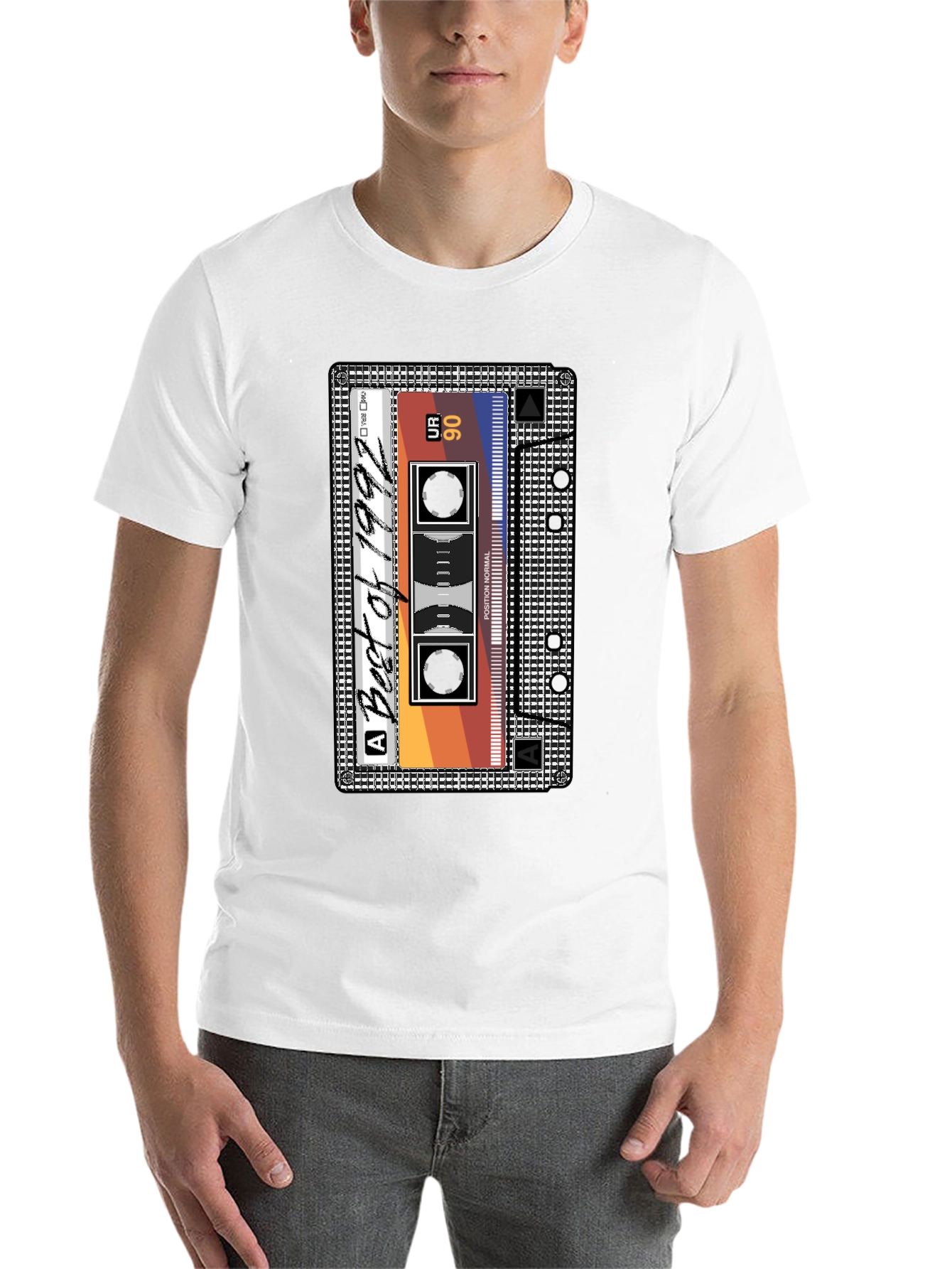 Black Best of 1992 Cassette Tape T-Shirt view 14