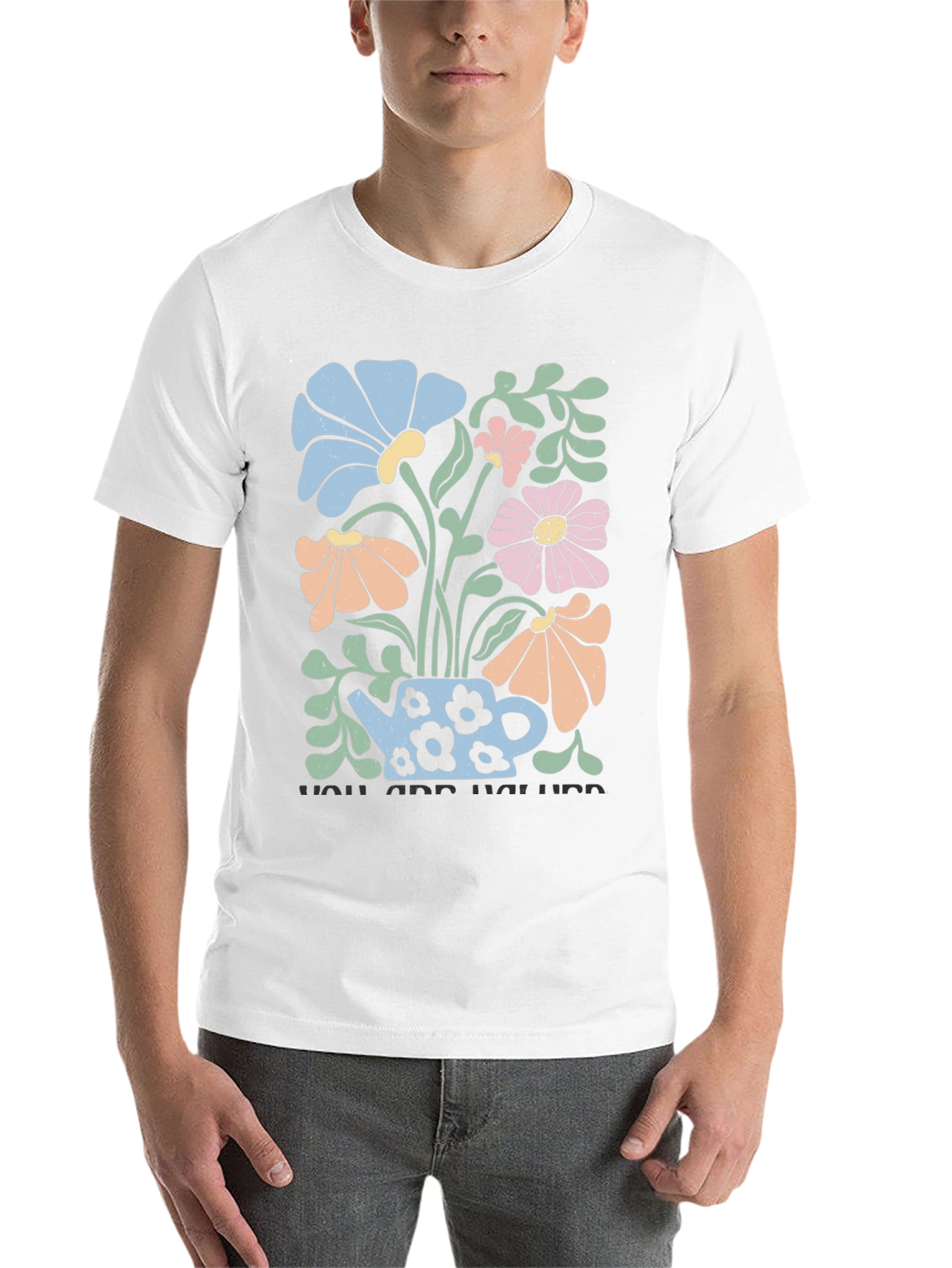 Black Floral Teapot Graphic T-Shirt view 14