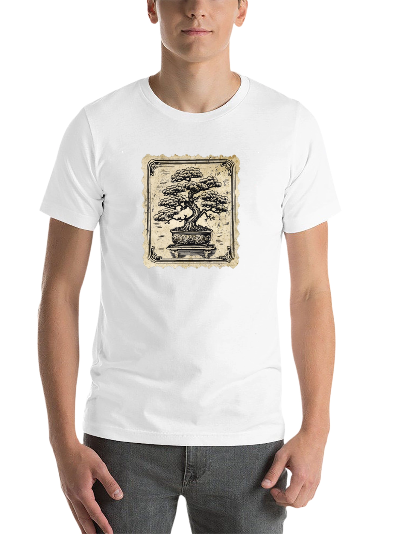 Black Bonsai Tree Graphic Tee - Stylish & Unique view 14