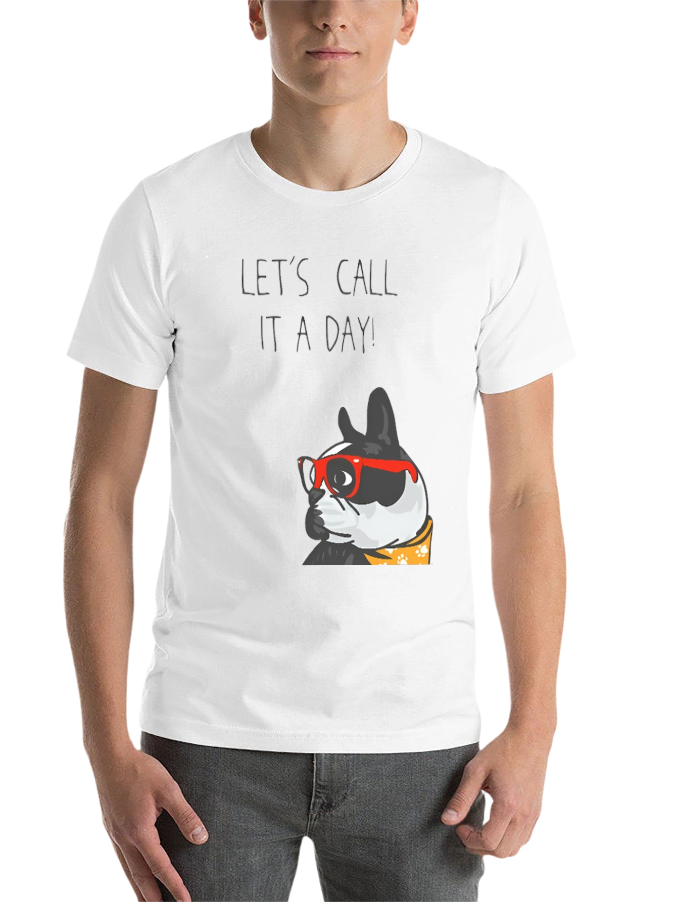 Black Let's Call It A Day Dog T-Shirt view 14