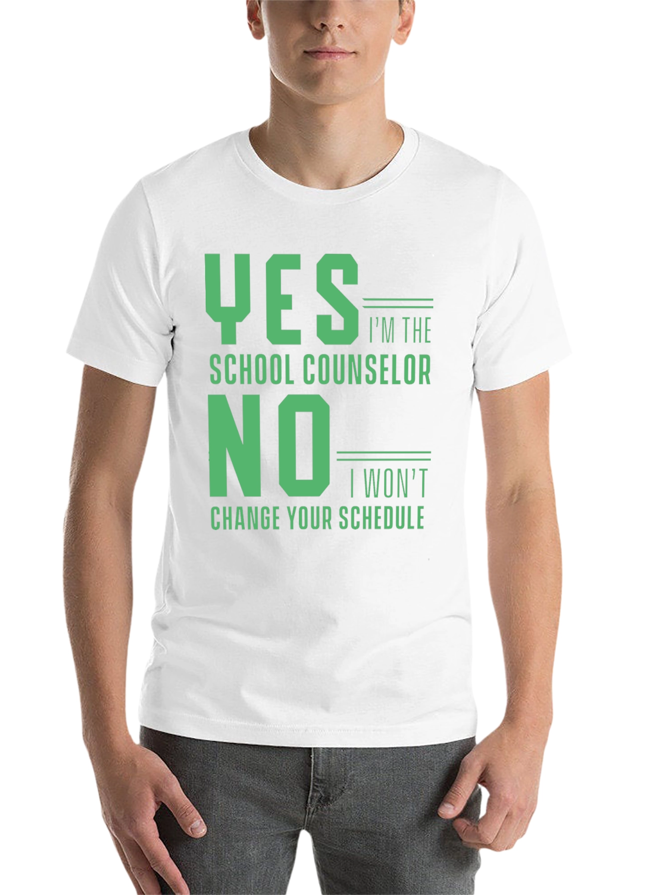 Black School Counselor T-Shirt: Yes I'm the, No I Won't Change Your Schedule view 14