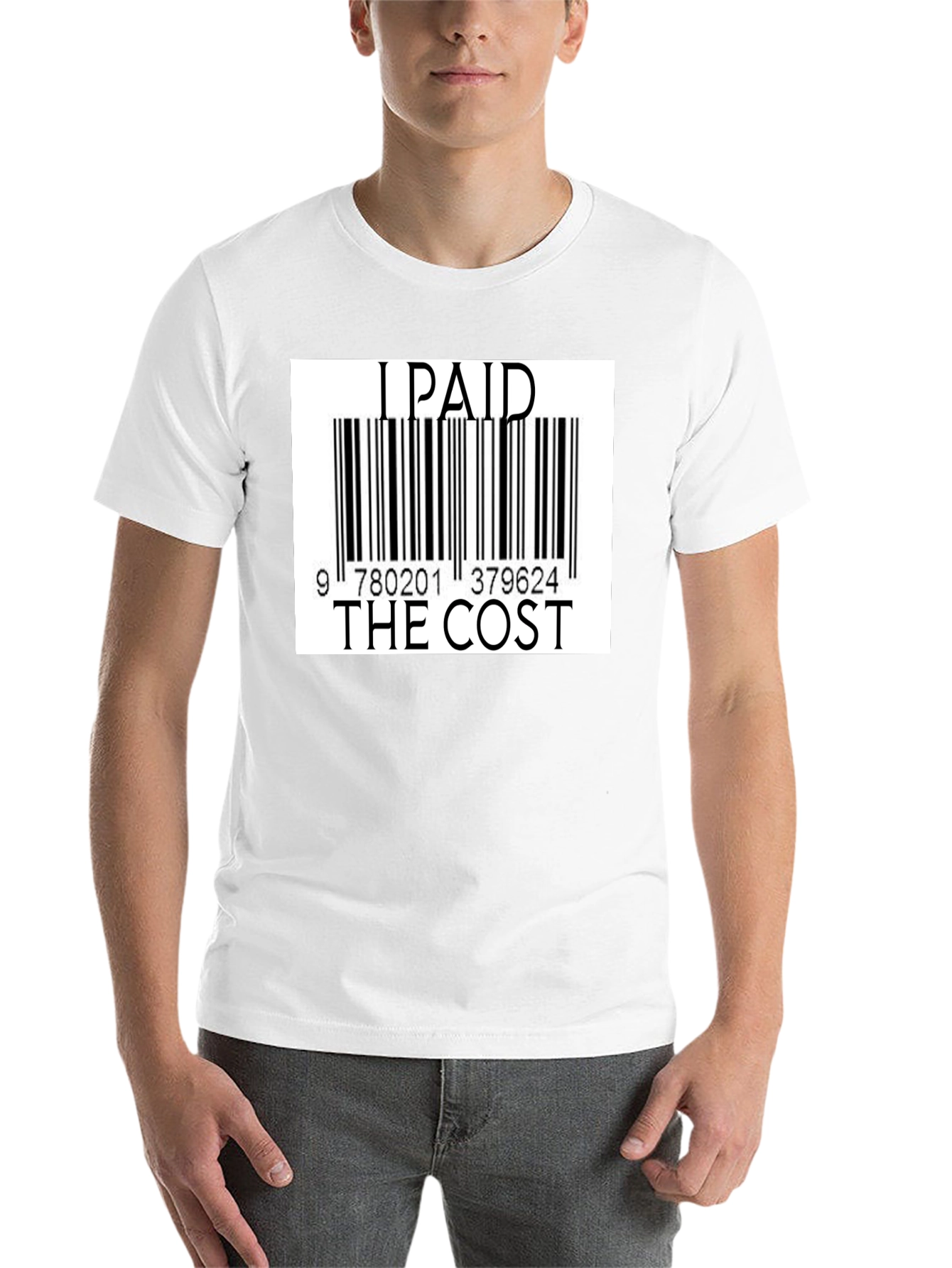 Black I Paid The Cost Barcode T-Shirt - Black view 14