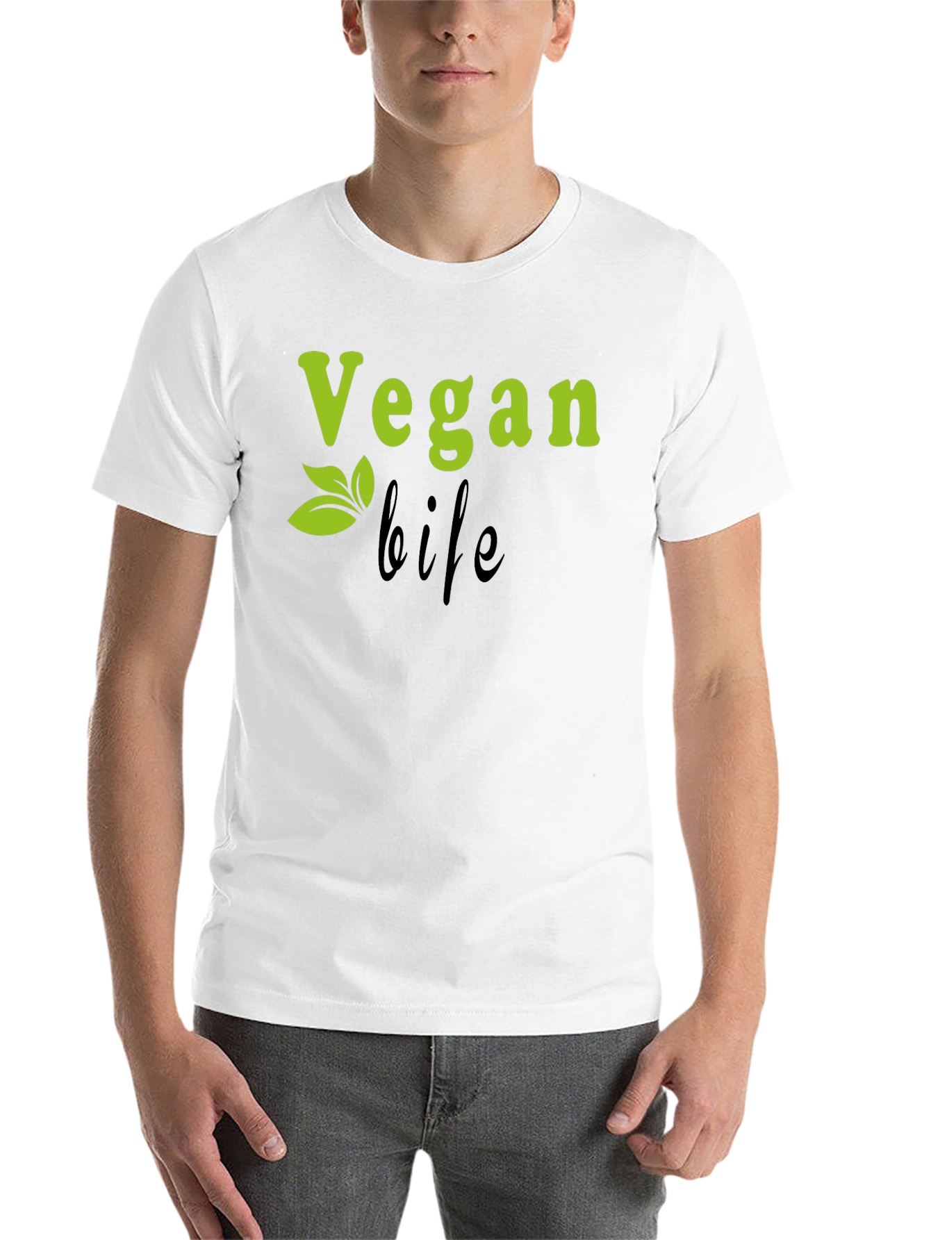 Black Vegan Life Black T-Shirt view 14