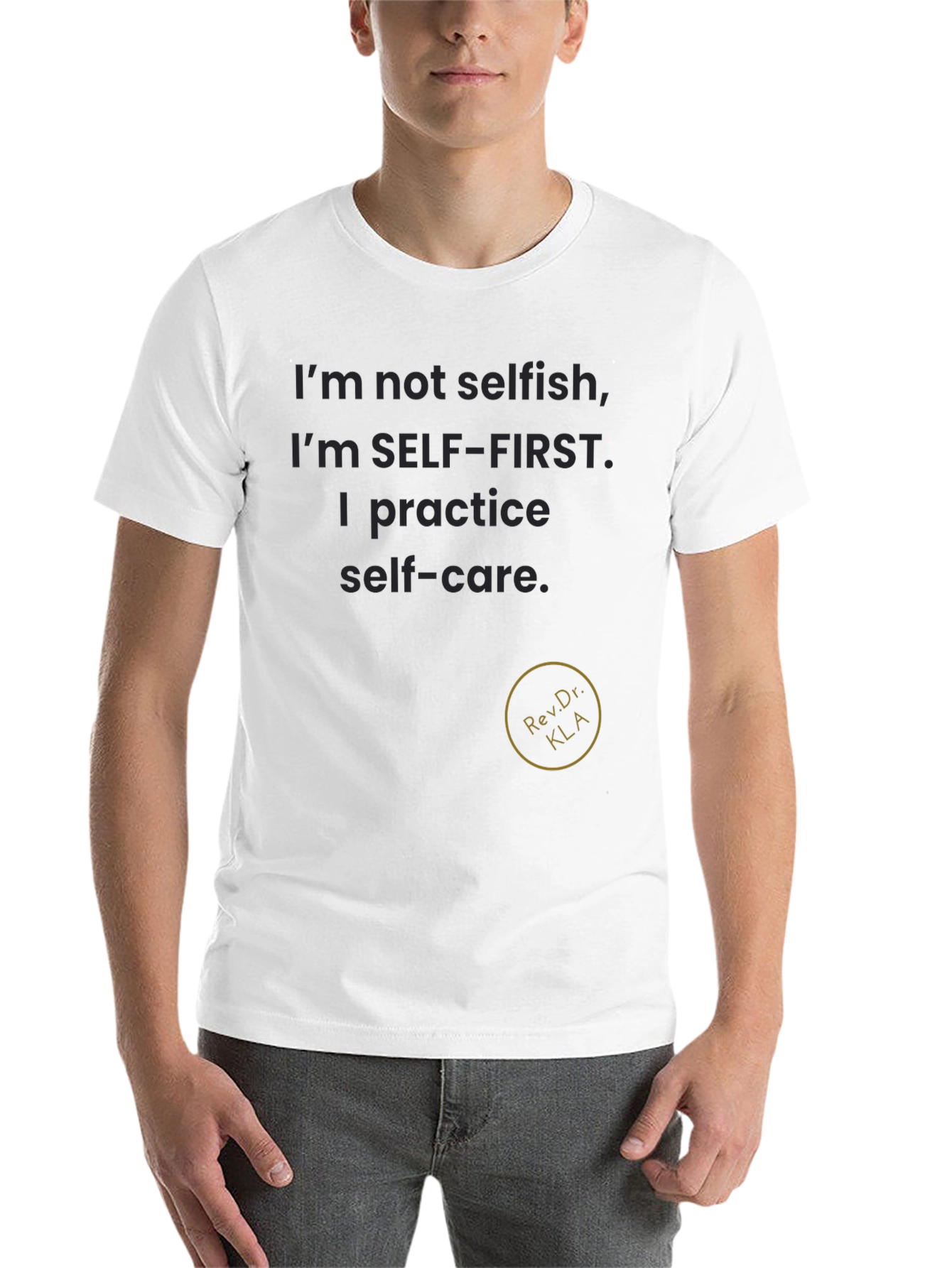 Black Self-Care T-Shirt - Self-First Attitude view 14