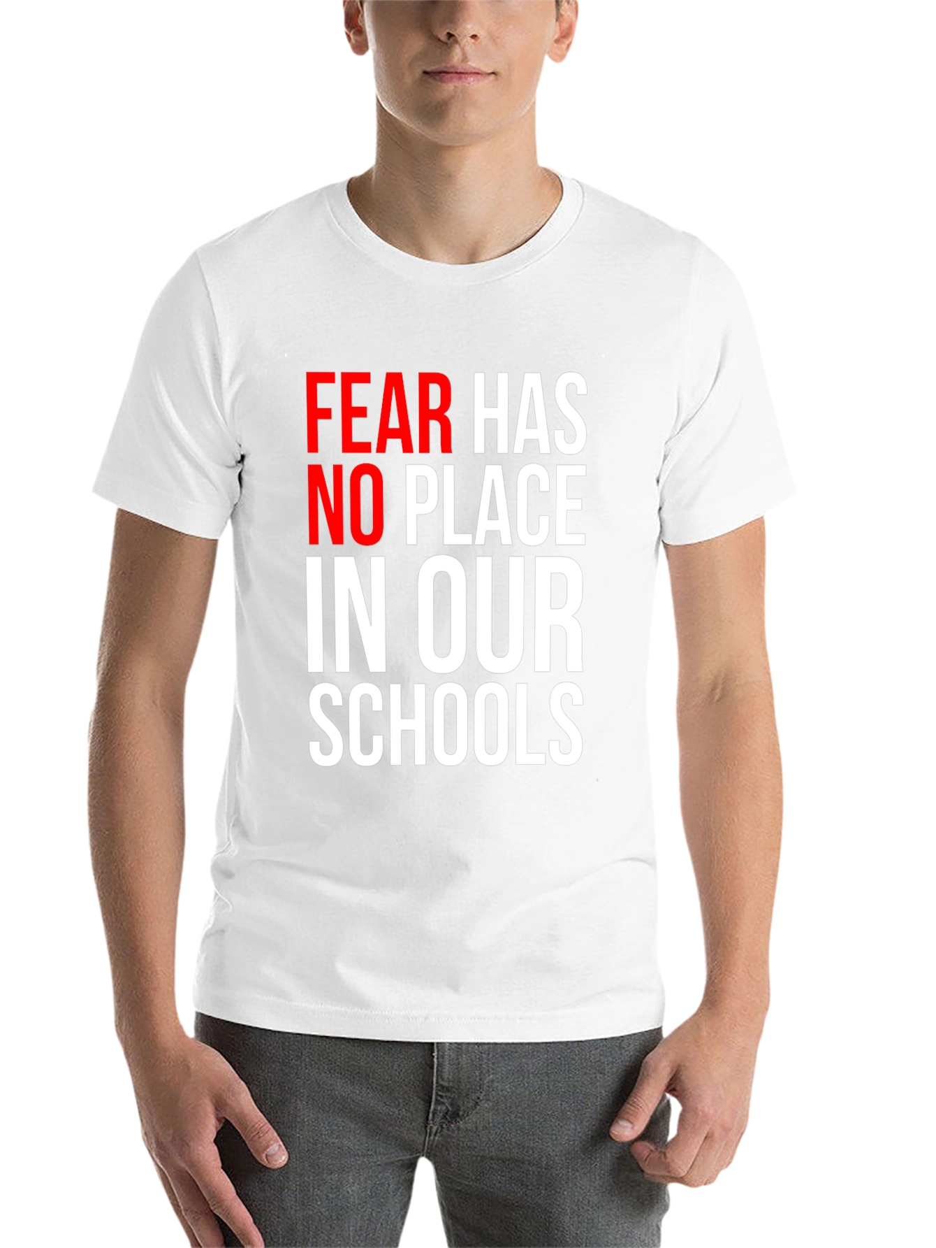 Black Fear Has No Place in Our Schools Graphic Tee view 14