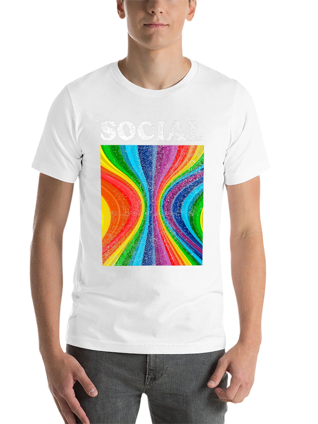 Black Social Spectrum T-Shirt view 14