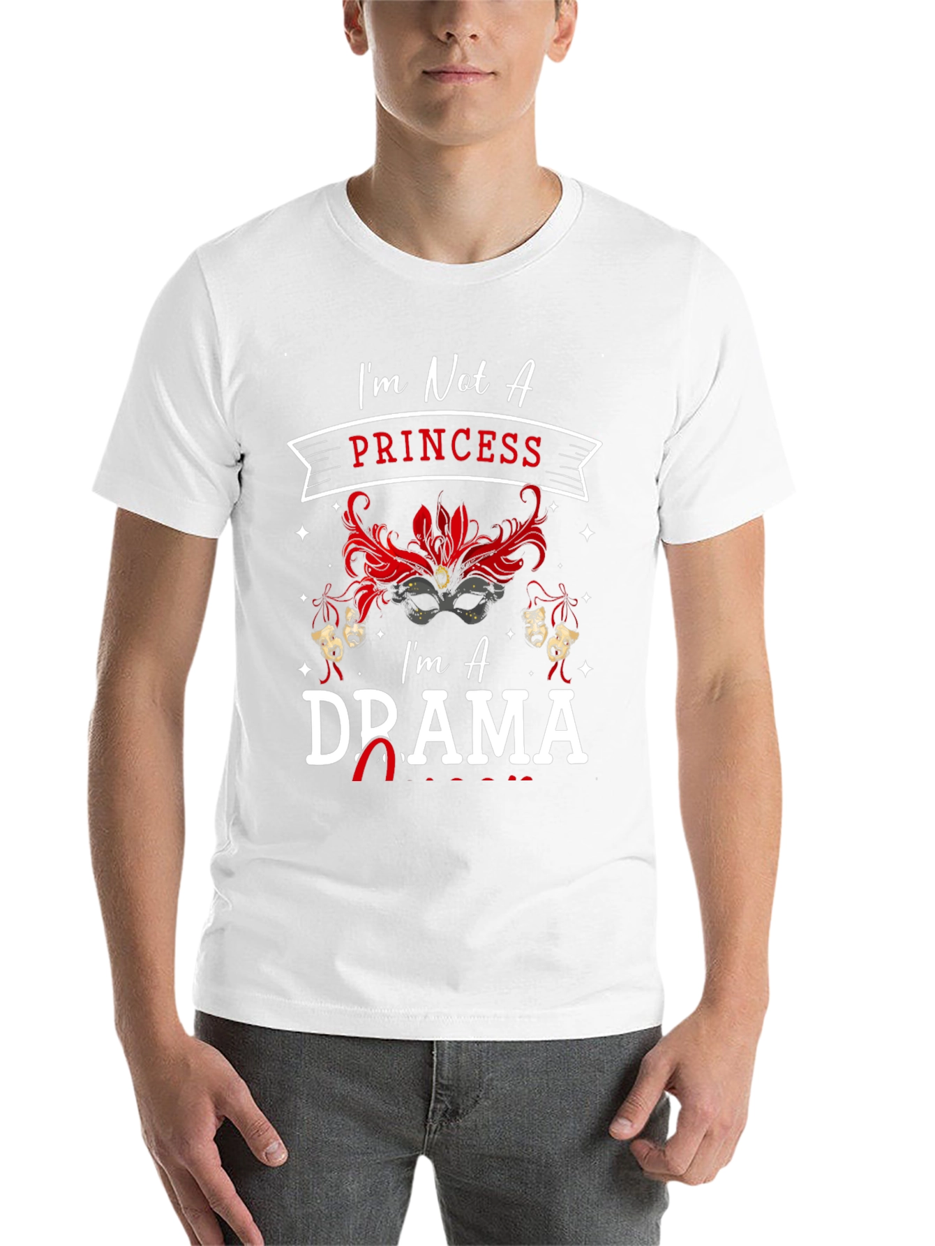 Drama Queen Graphic T-Shirt: Not a Princess! - 14