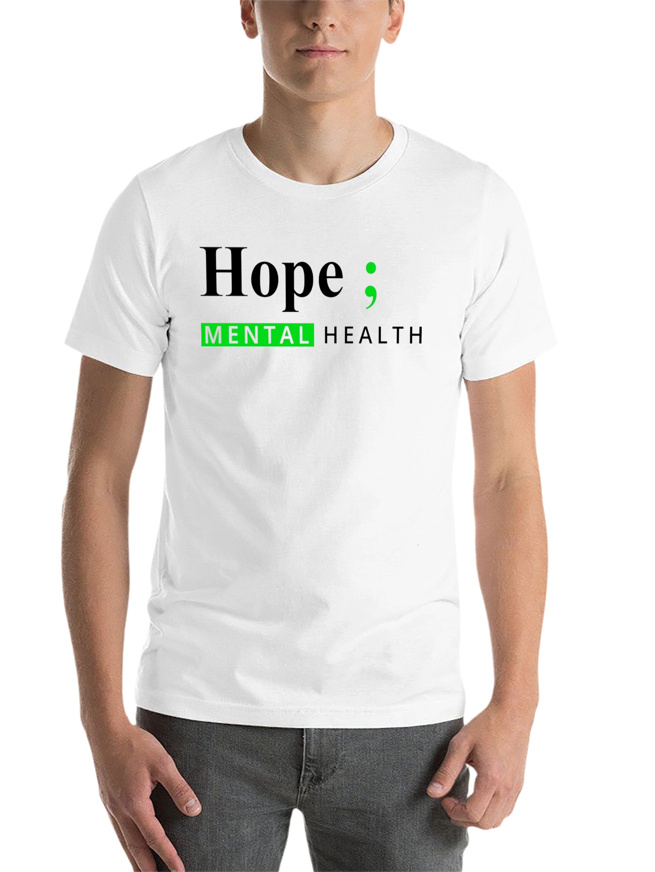 Black Hope; Mental Health Awareness T-Shirt view 14