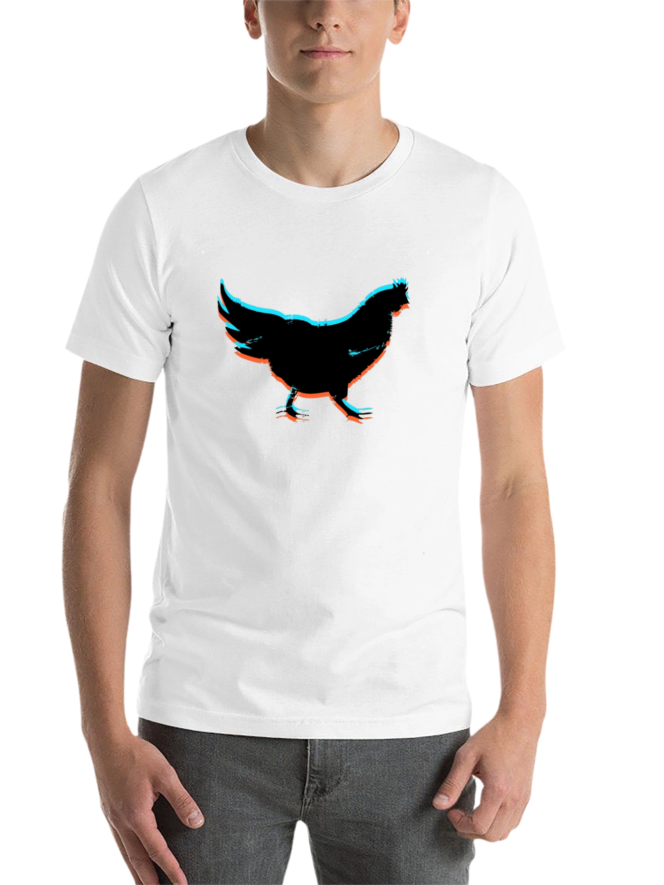 Black Chicken Graphic Black T-Shirt view 14