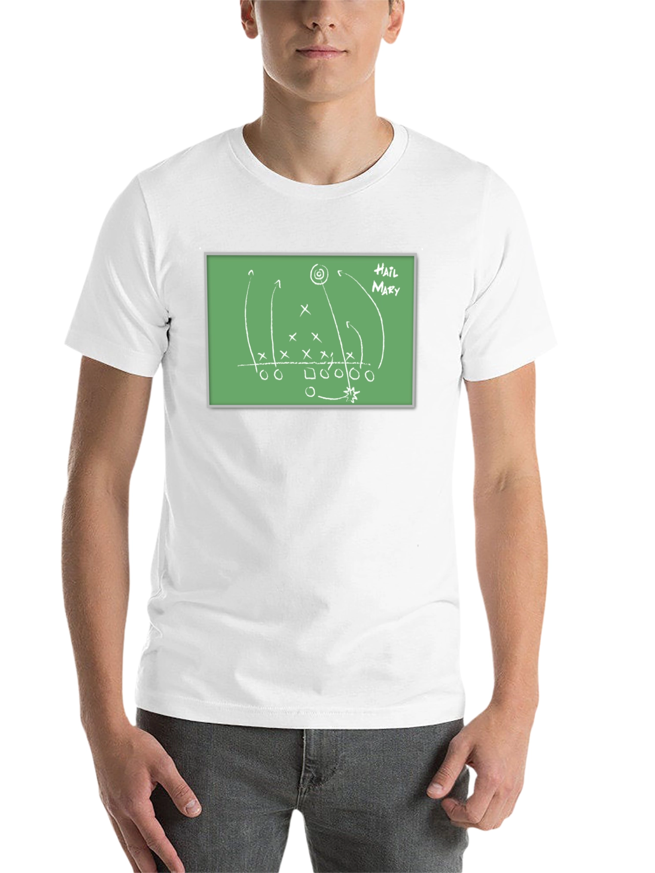 Black Hail Mary Football Play T-Shirt view 14