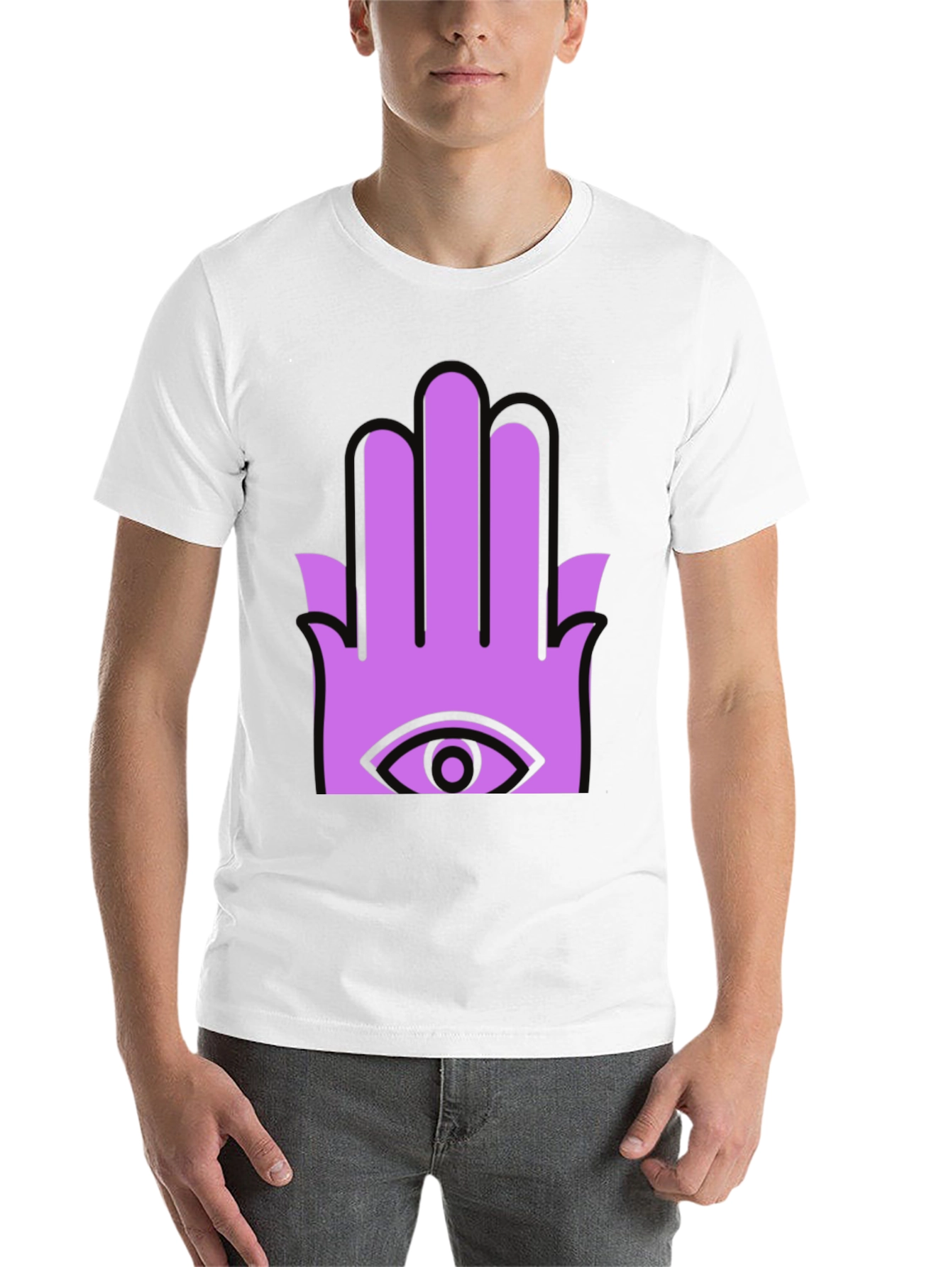 Black Eye Hand Graphic Tee - Stylish Casual Wear view 14