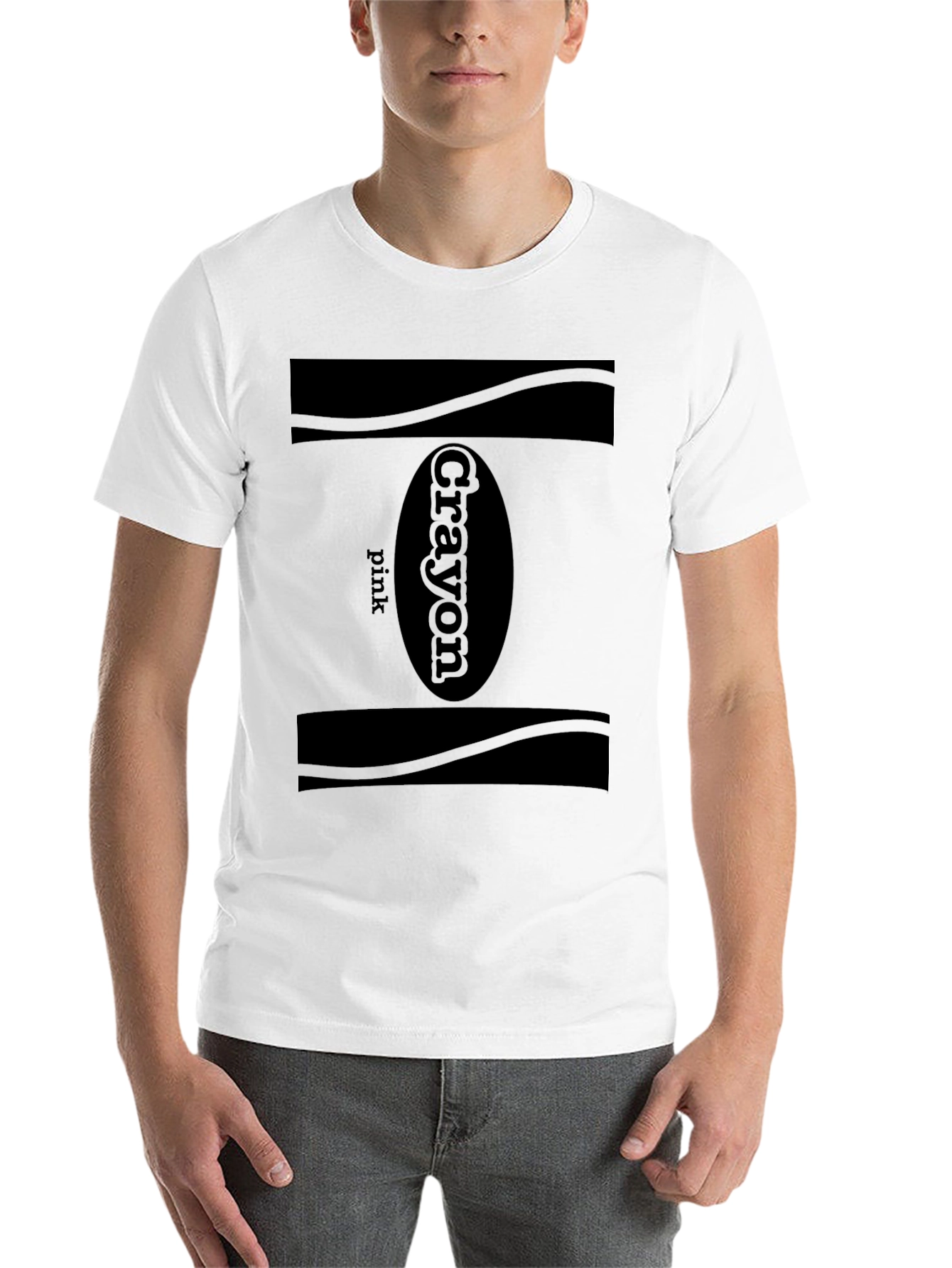 Black Pink Crayon T-Shirt - Classic Design, Soft Cotton view 14