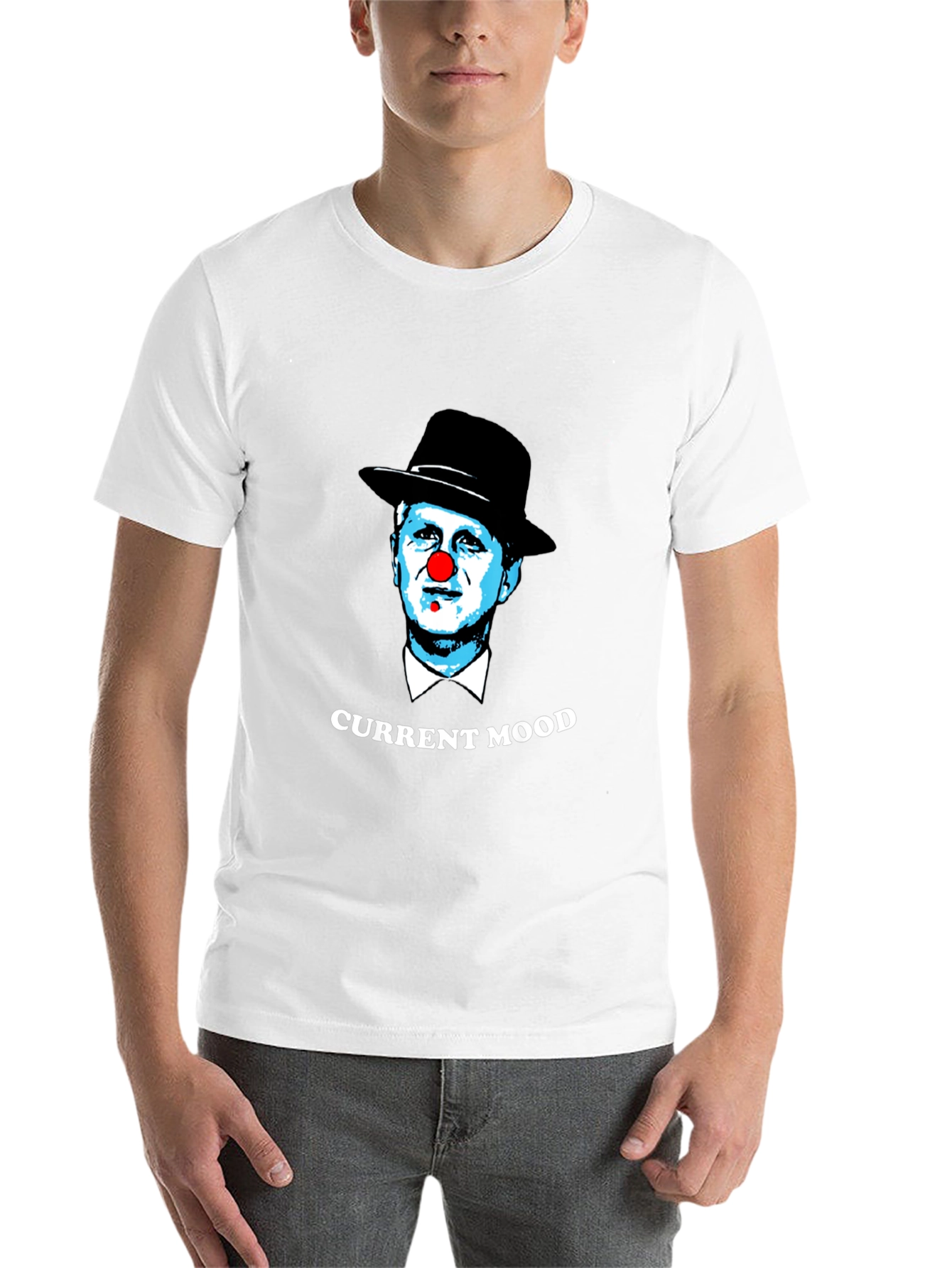 Black Current Mood Clown Graphic T-Shirt view 14
