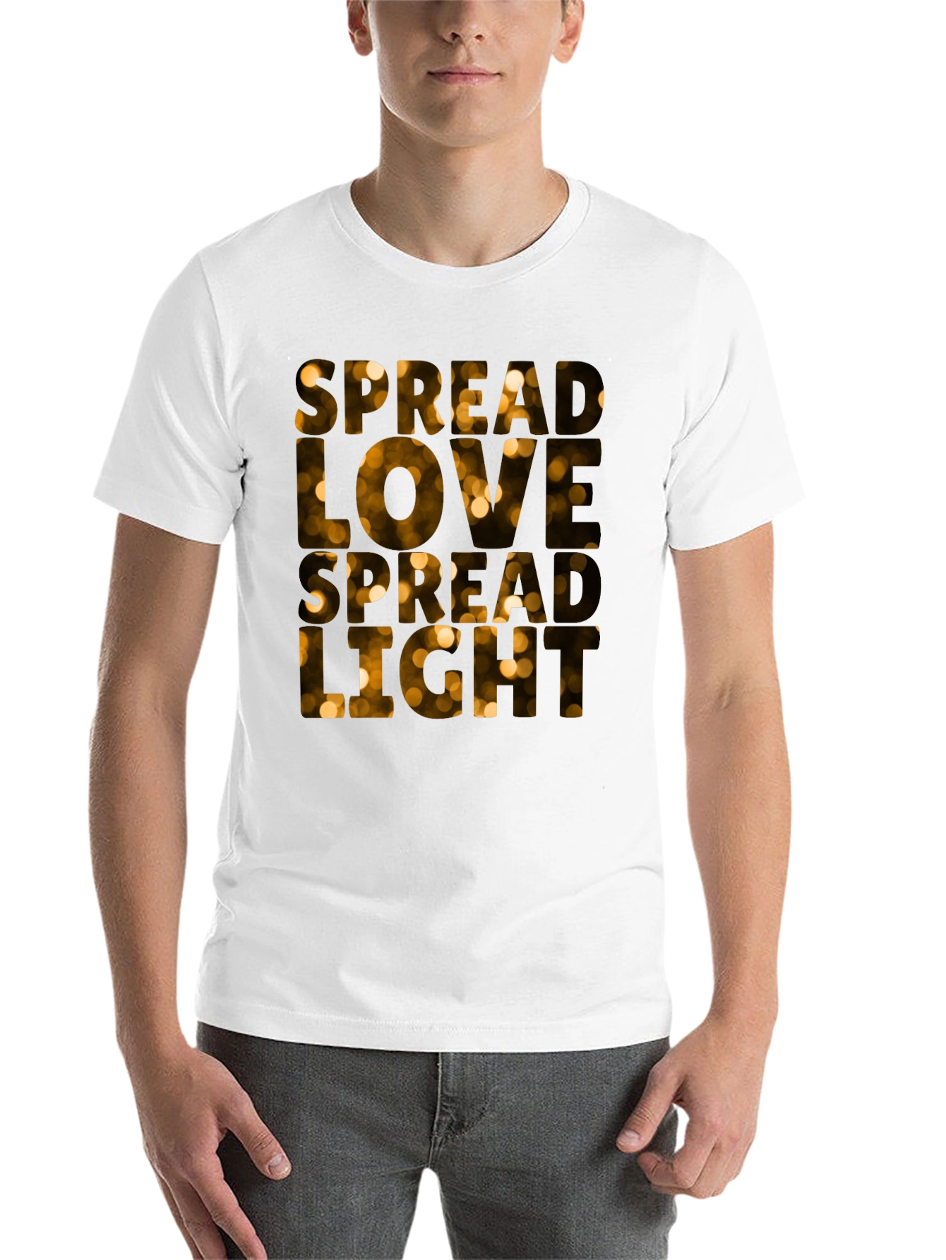 Black Spread Love Spread Light Black T-Shirt view 14