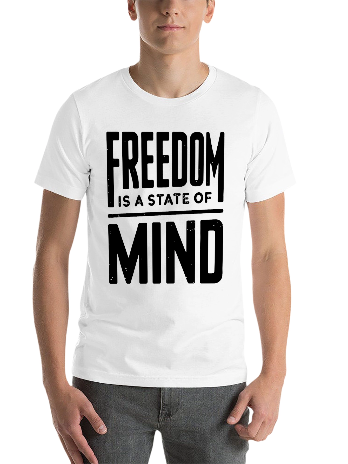 Black Freedom State of Mind Graphic Tee view 14